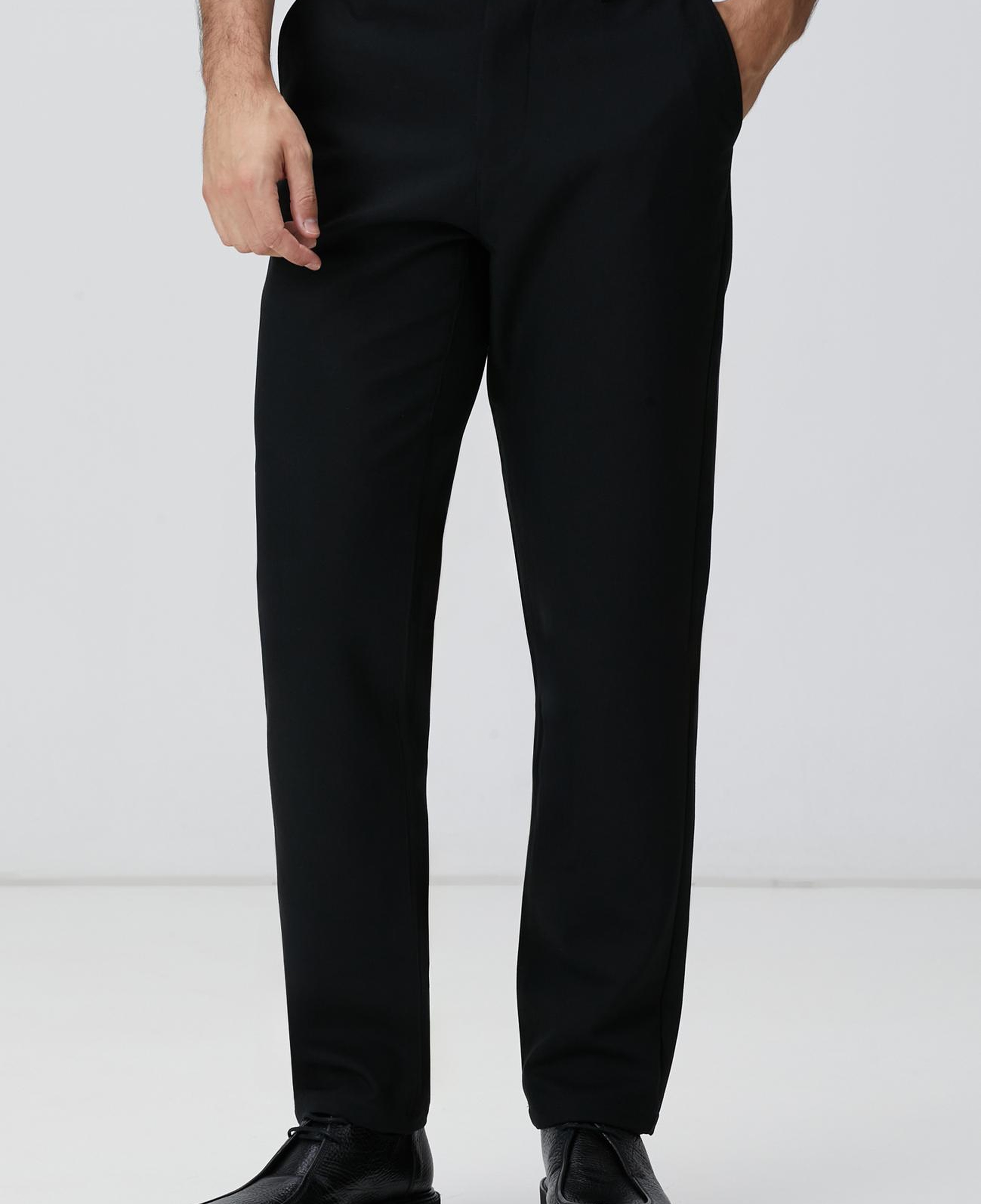 Network Erkek Siyah Casual Pantolon