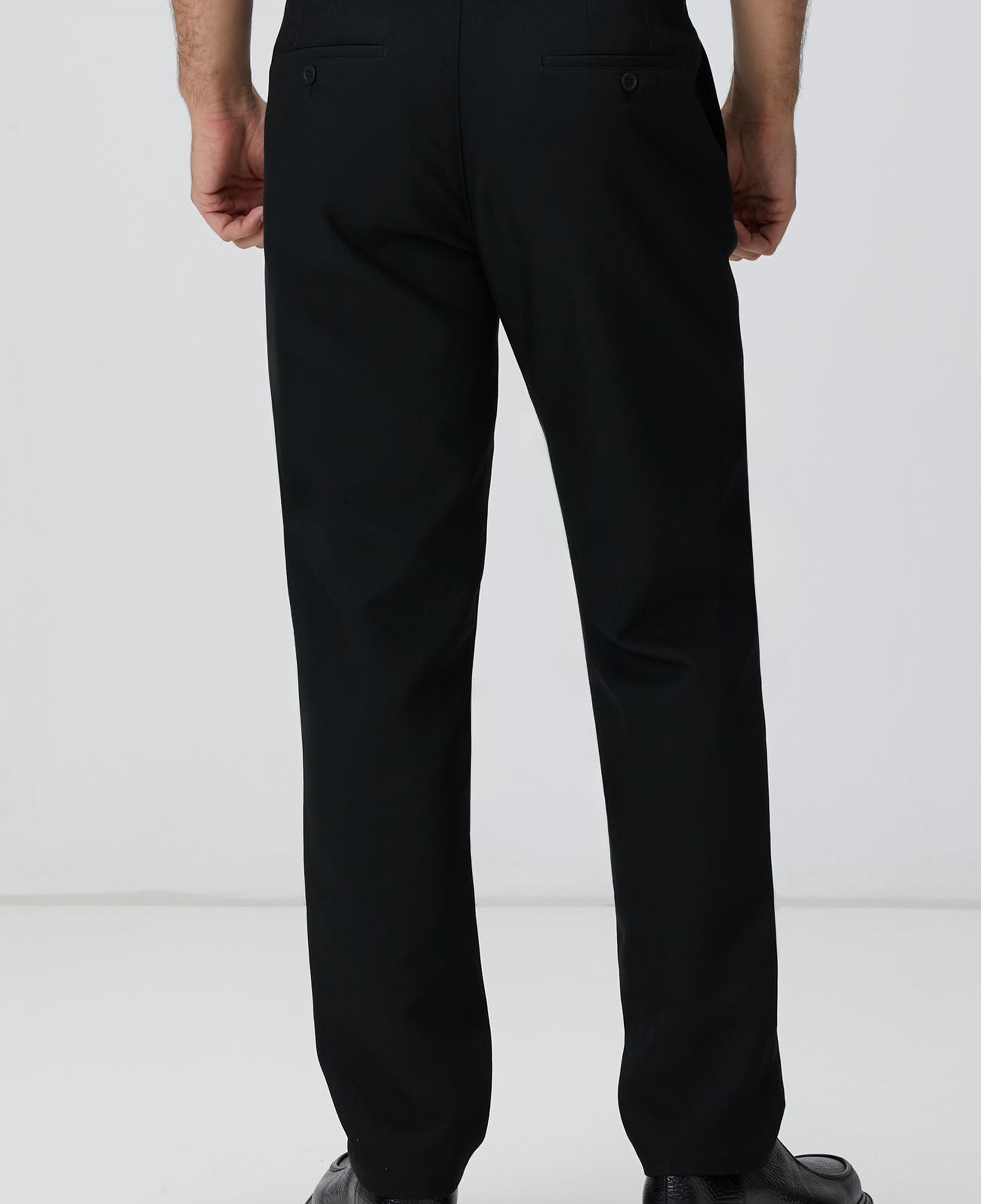 Network Erkek Siyah Casual Pantolon