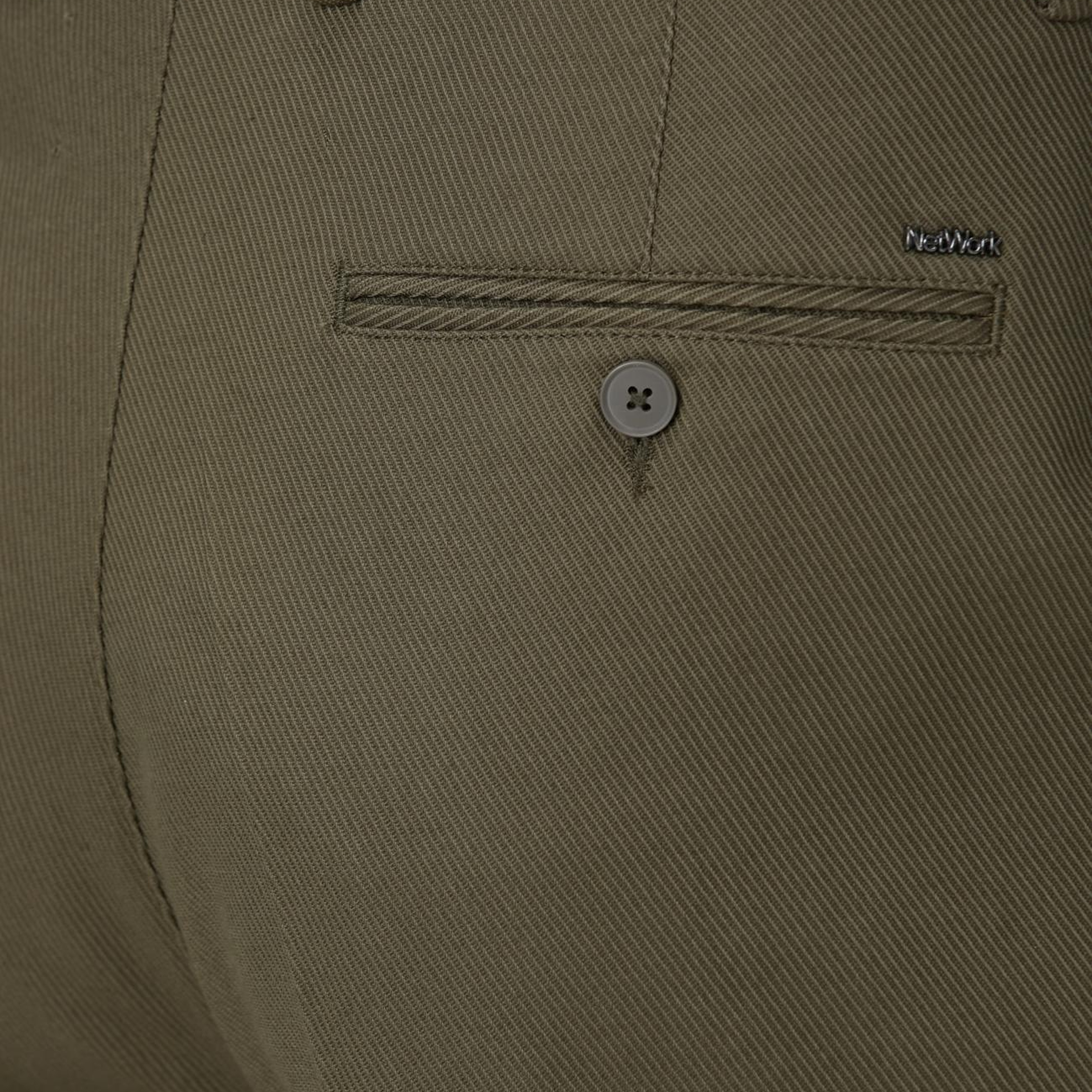 Network Erkek Haki Casual Chino Pantolon