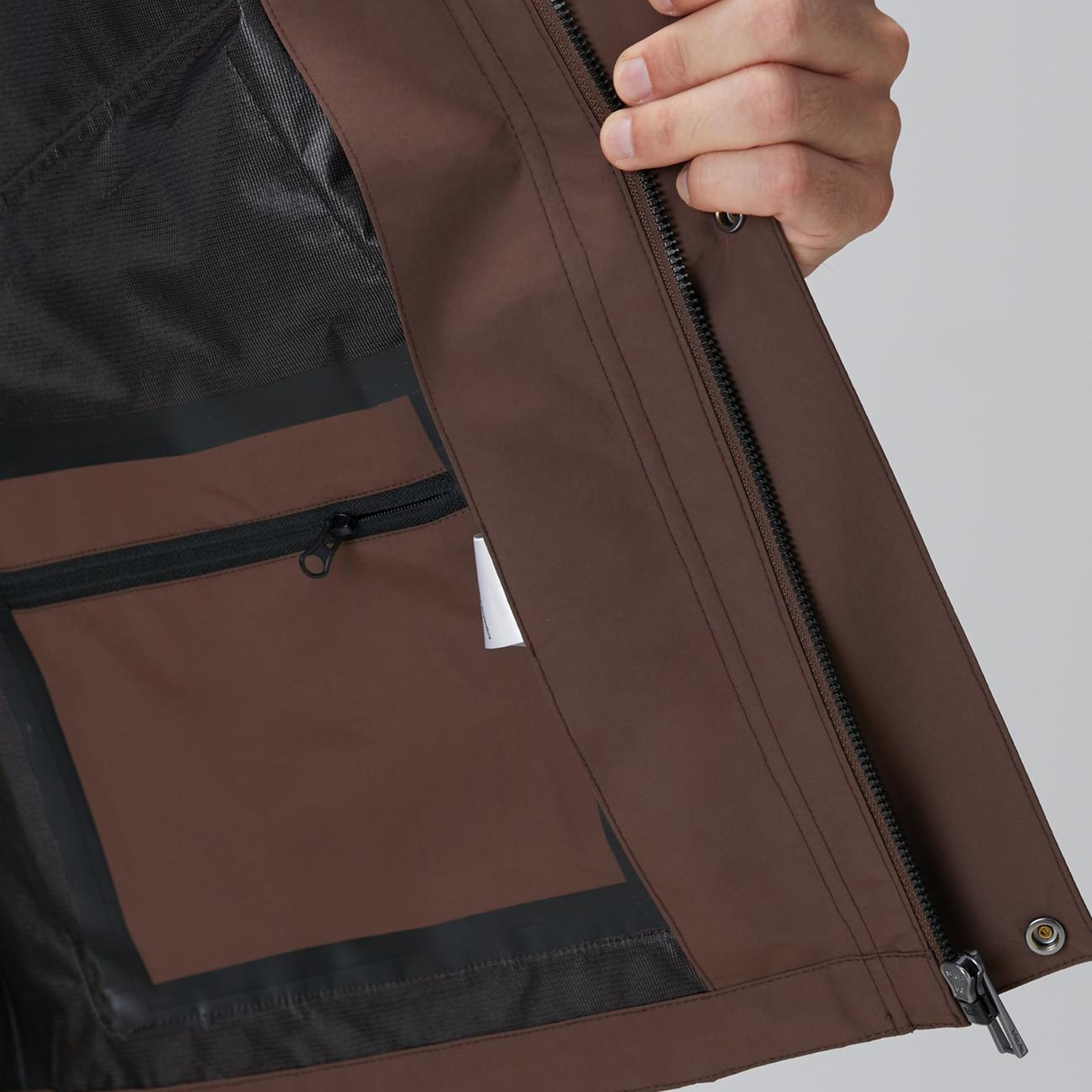 Network Erkek Kahverengi Kapüşonlu İnce Mont