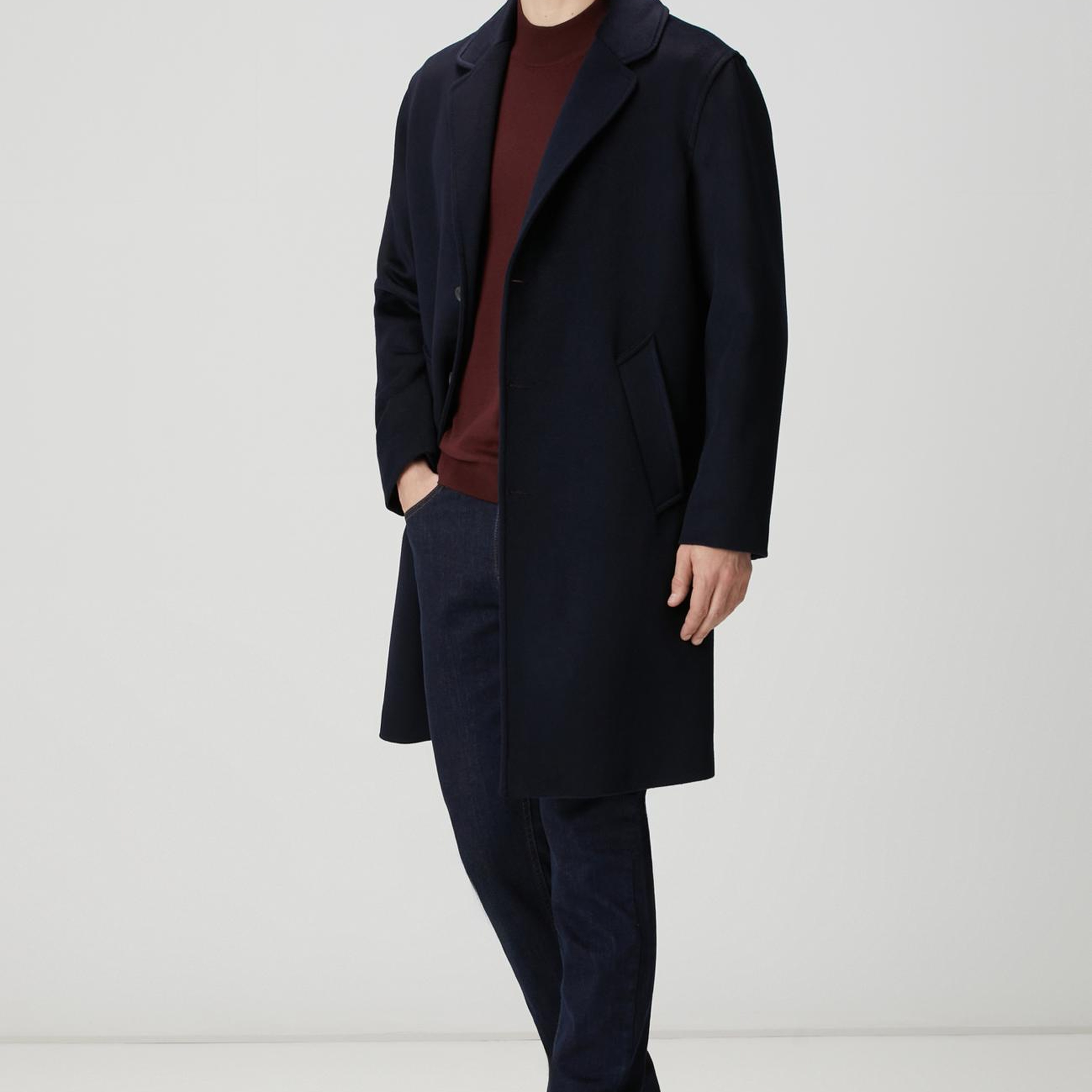 Network Erkek Limited Lacivert Yün Palto