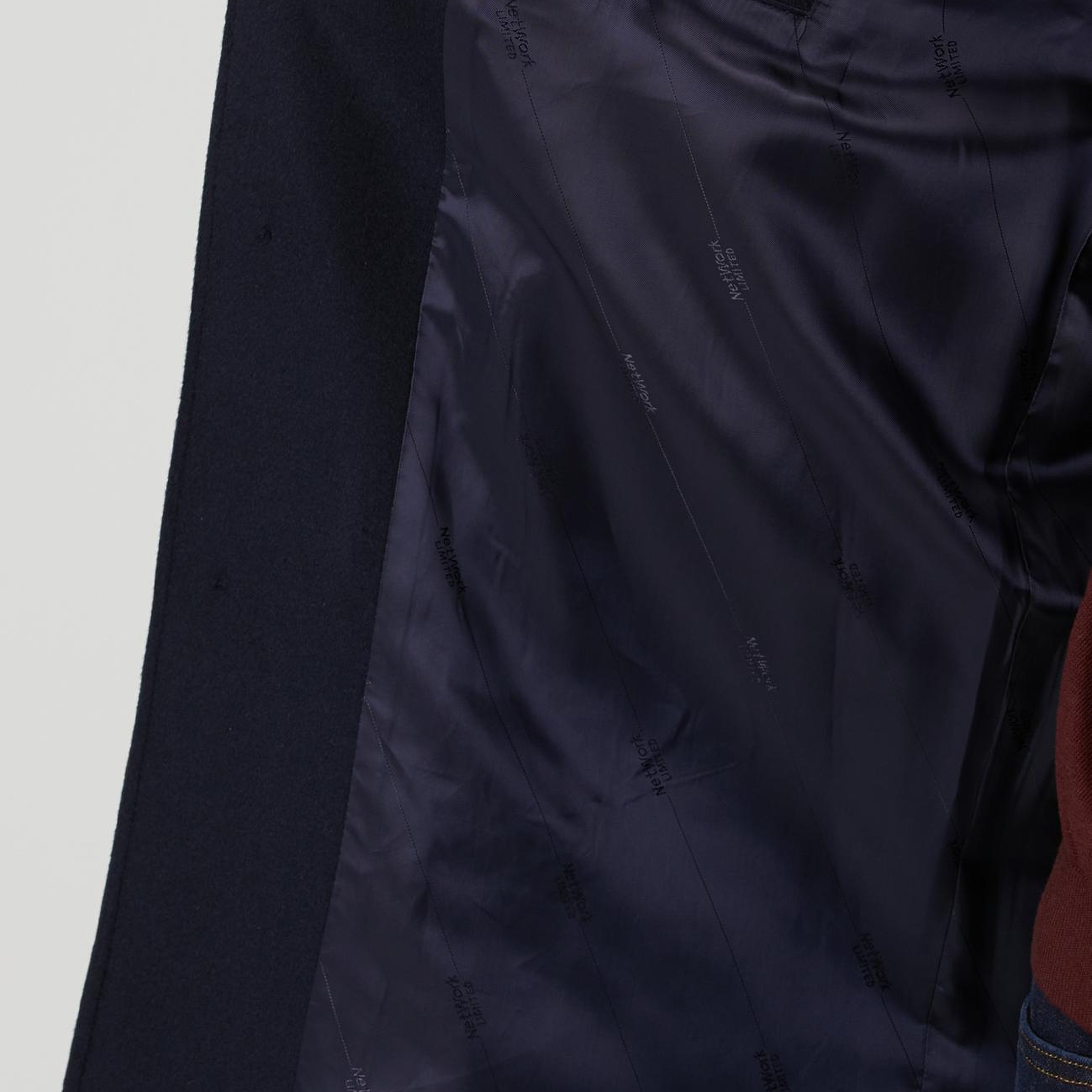 Network Erkek Limited Lacivert Yün Palto