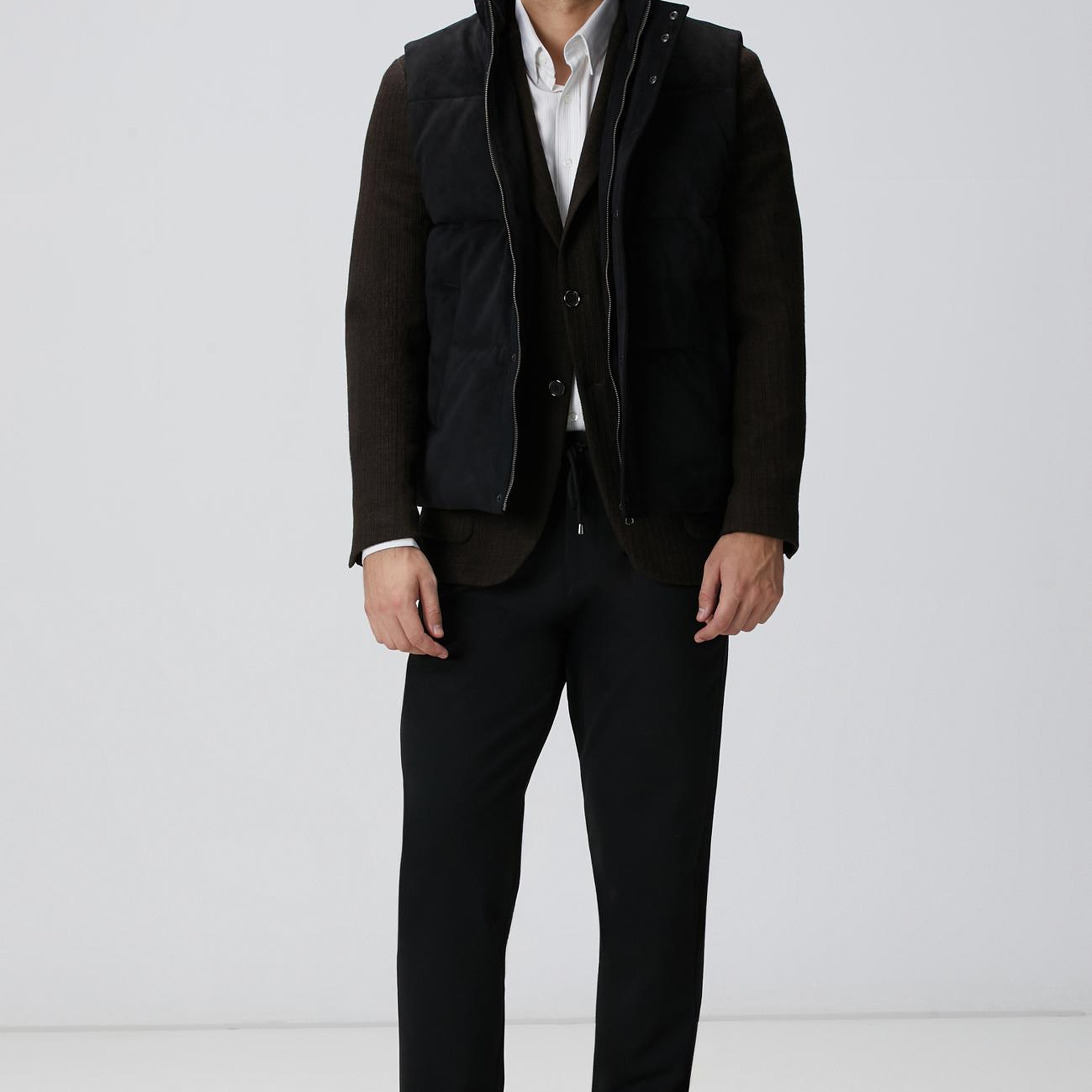 Network Erkek Siyah Örme Pantolon