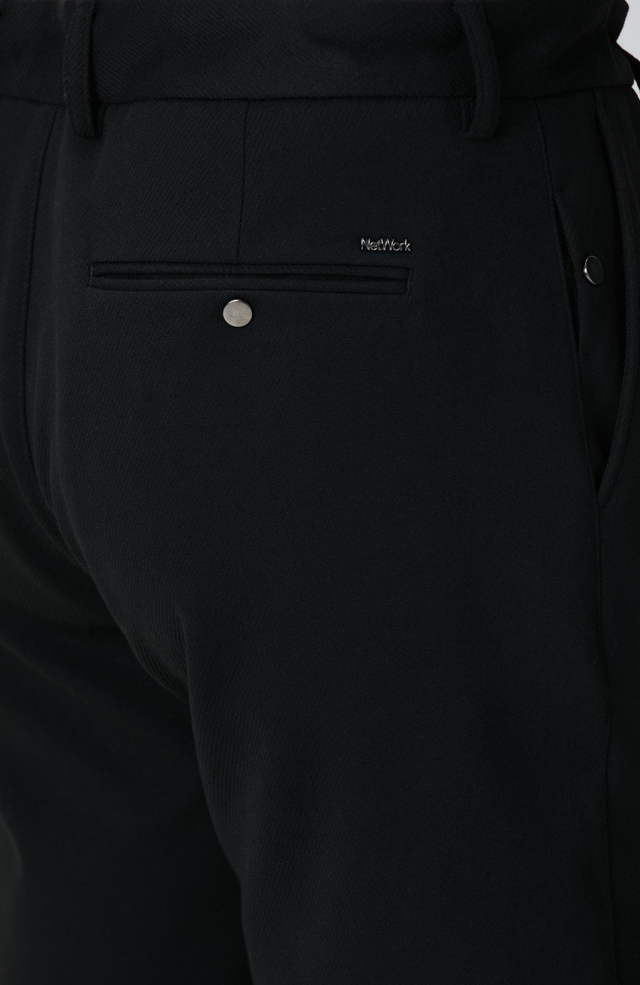 Network Erkek Siyah Örme Pantolon