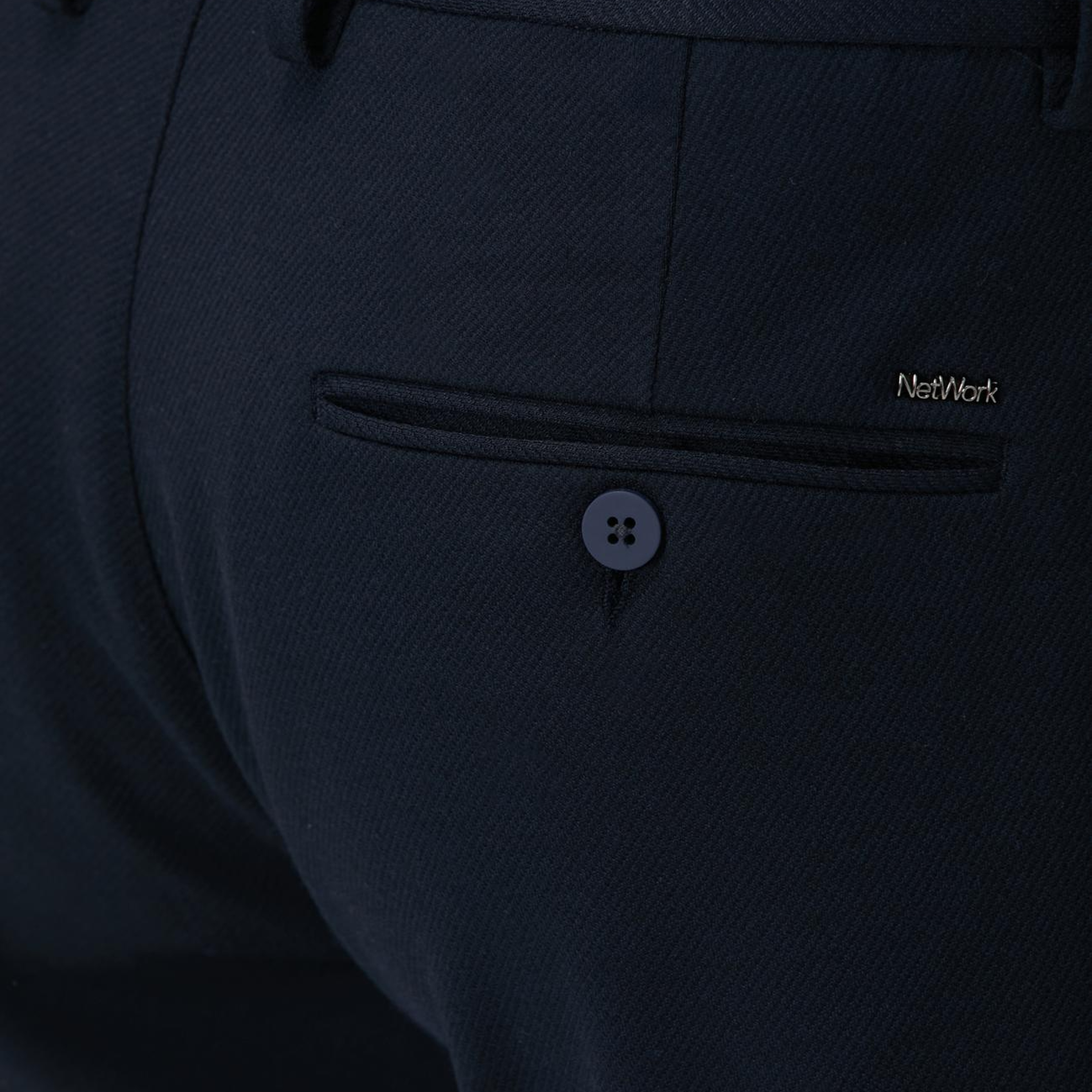 Network Erkek Lacivert Örme Pantolon