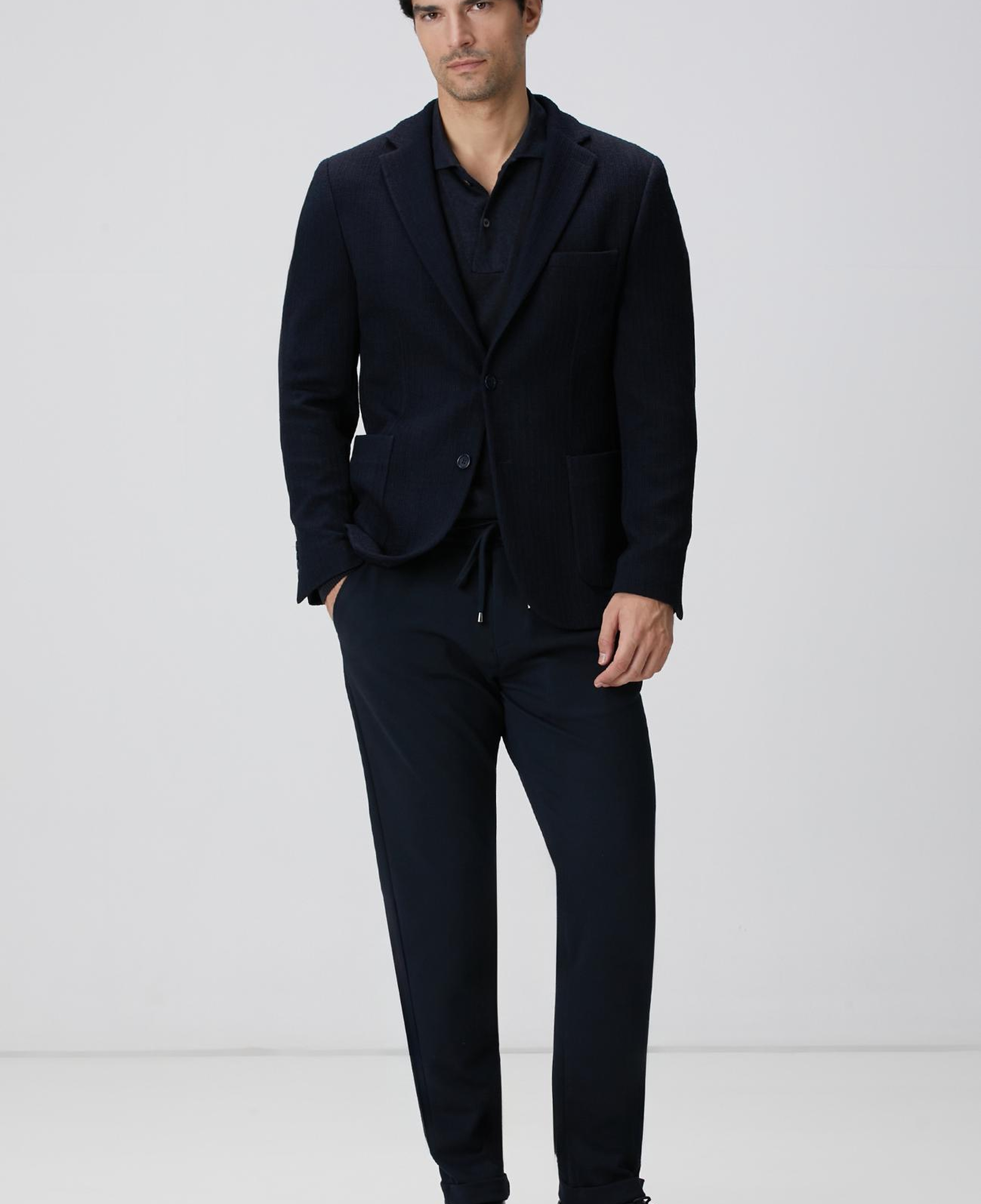 Network Erkek Lacivert Örme Pantolon