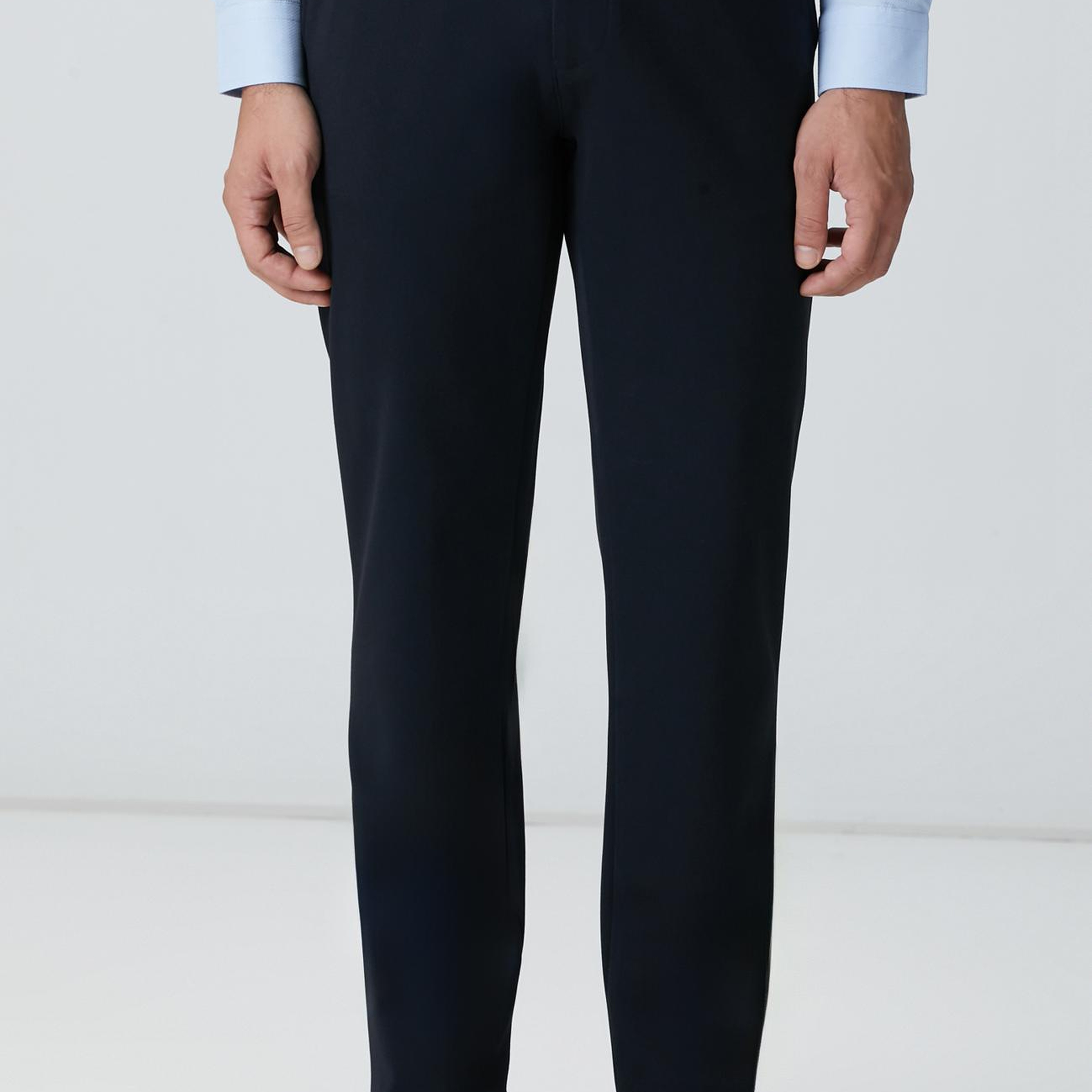 Network Erkek Lacivert Diyagonal Desenli Pantolon