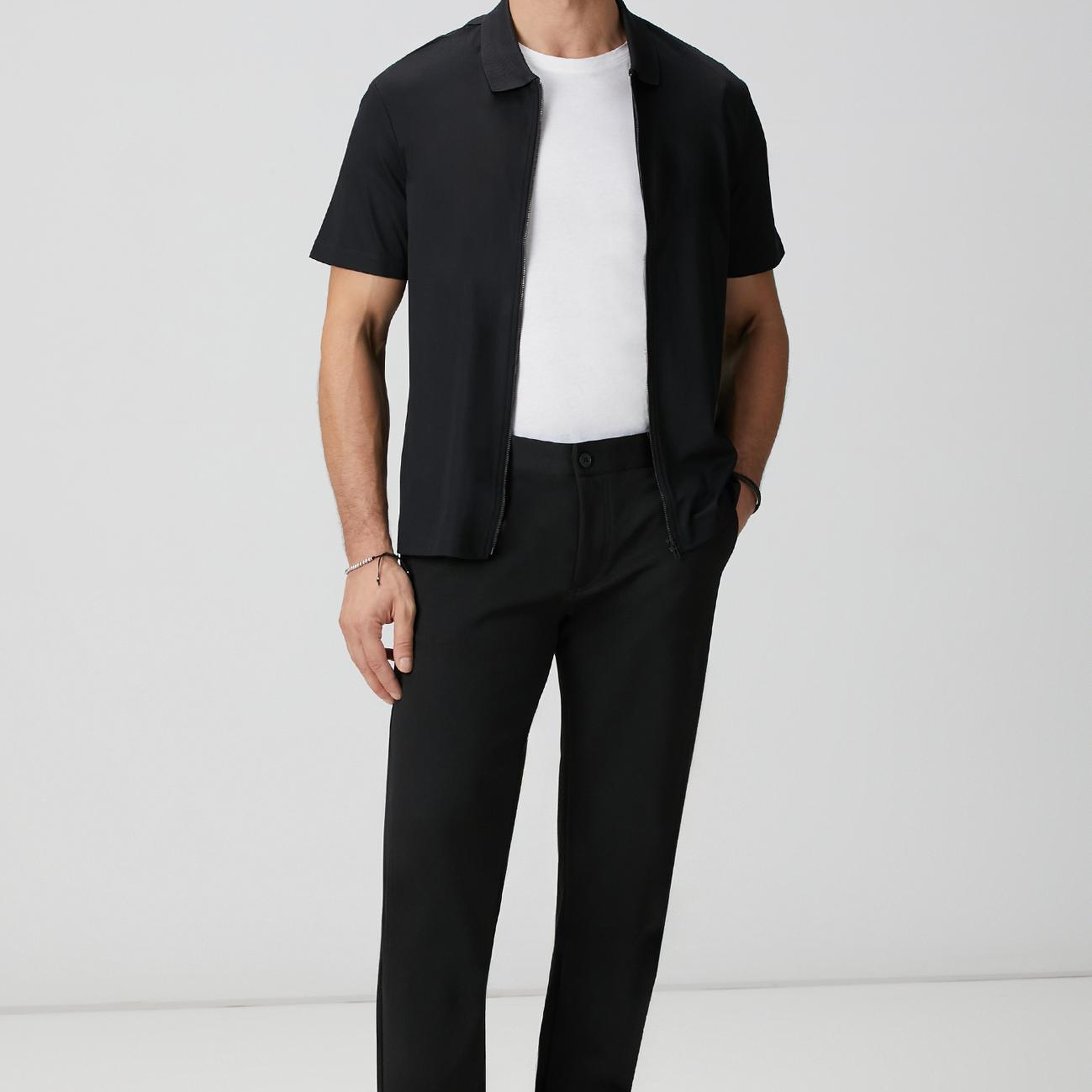 Network Erkek Siyah Diyagonal Örme Pantolon