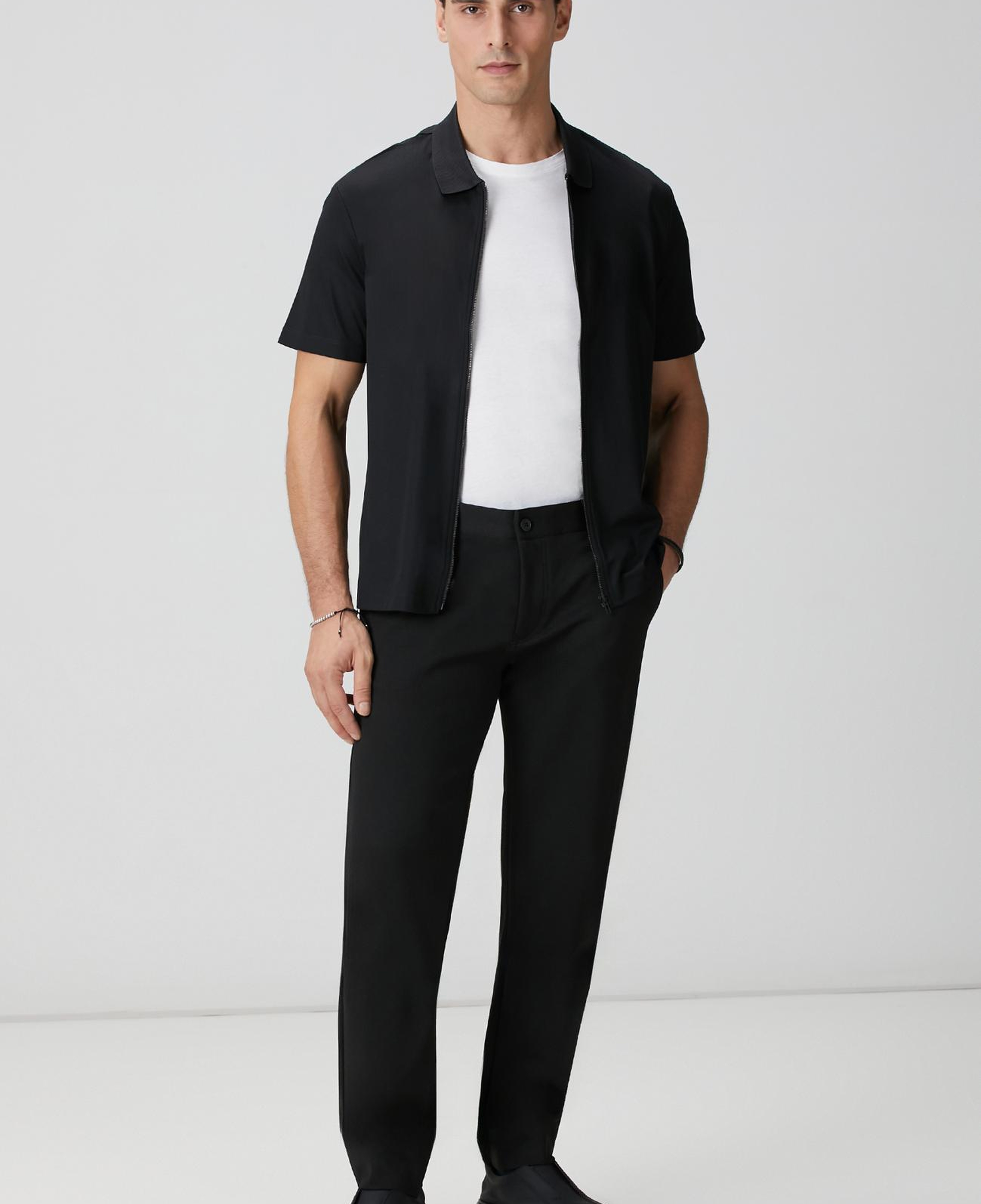 Network Erkek Siyah Diyagonal Örme Pantolon