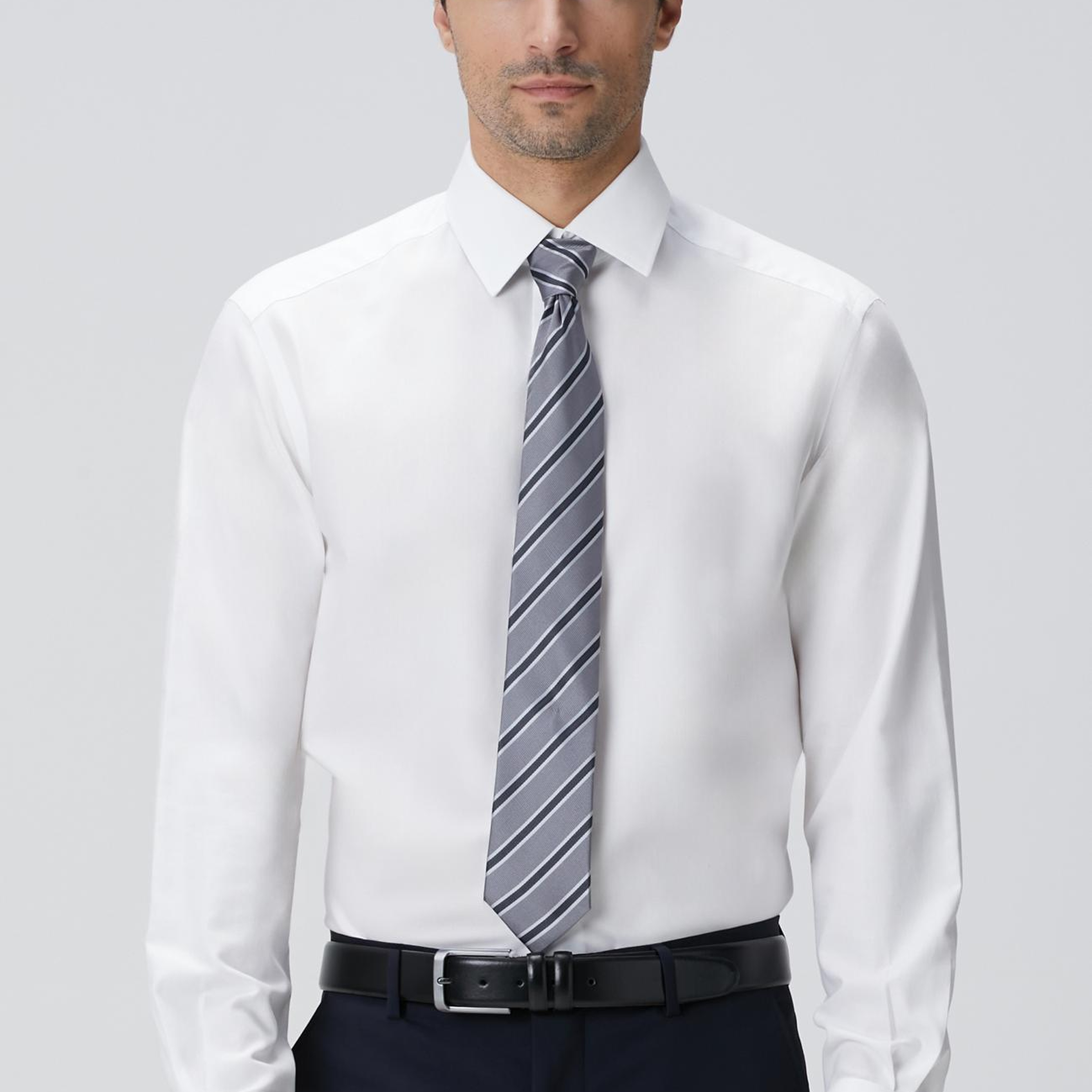 Network Erkek Beyaz Non-Iron Oxford Gömlek