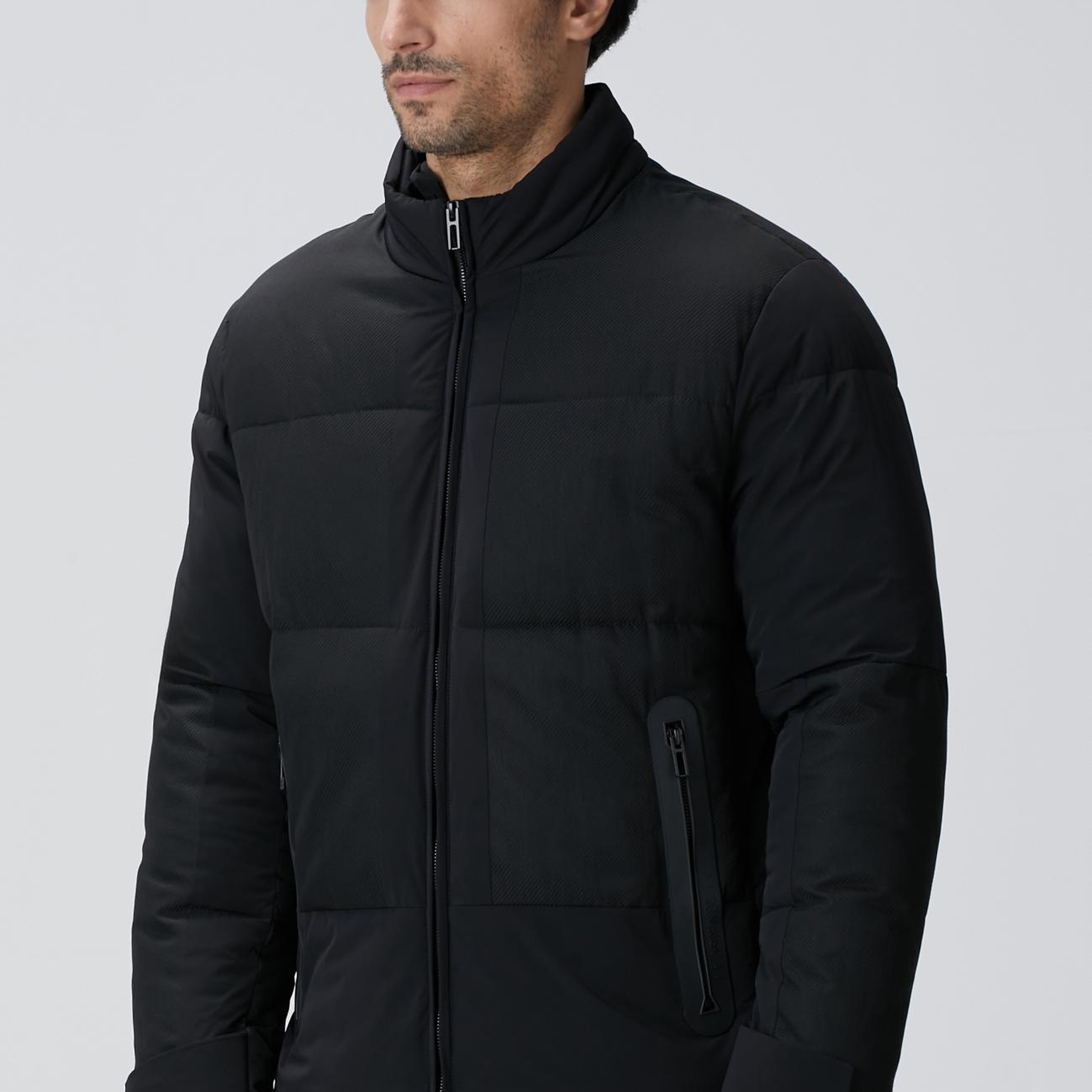 Network Erkek N-Tech Siyah Dik Yaka Puffer Mont