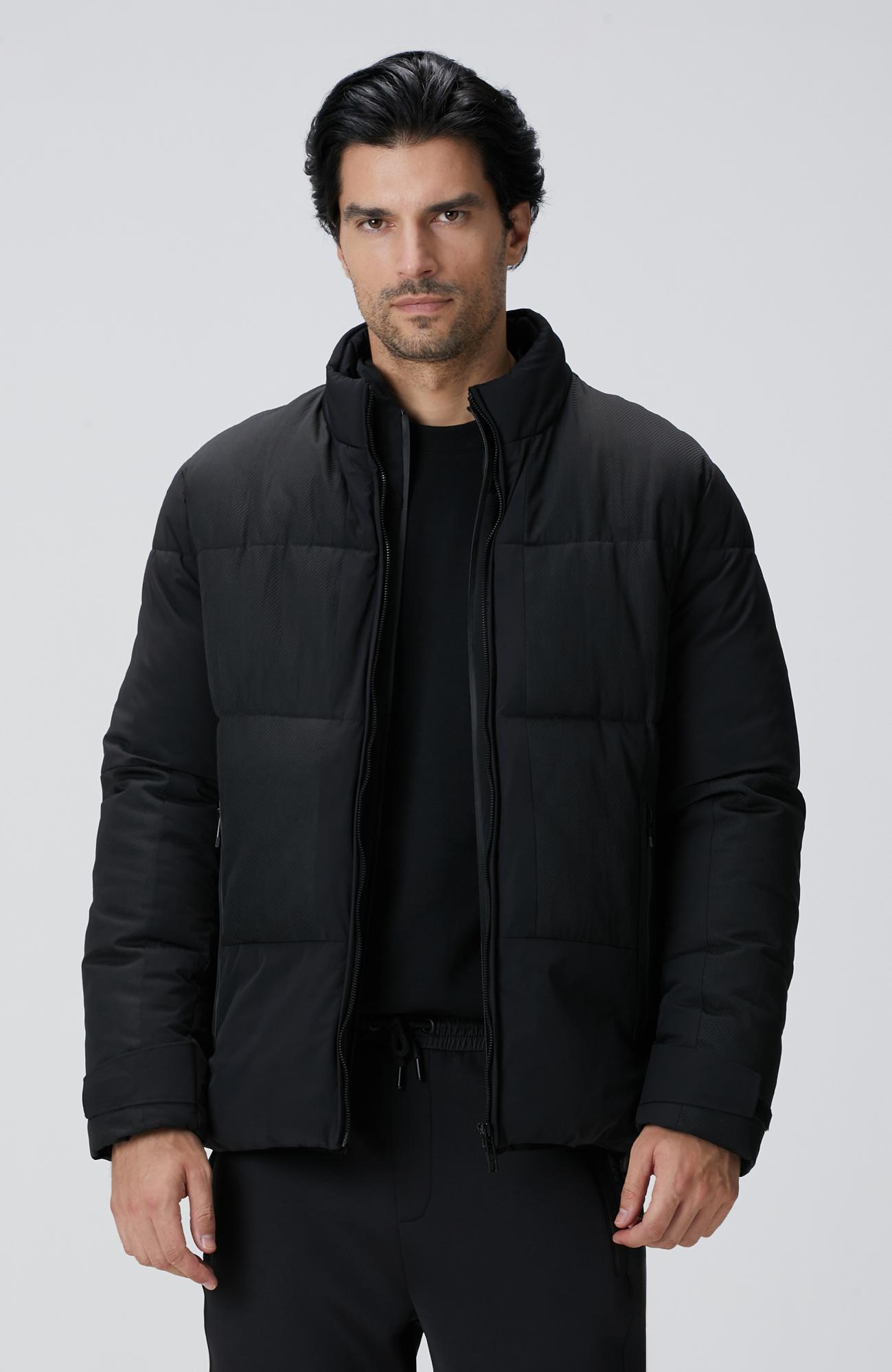 Network Erkek N-Tech Siyah Dik Yaka Puffer Mont