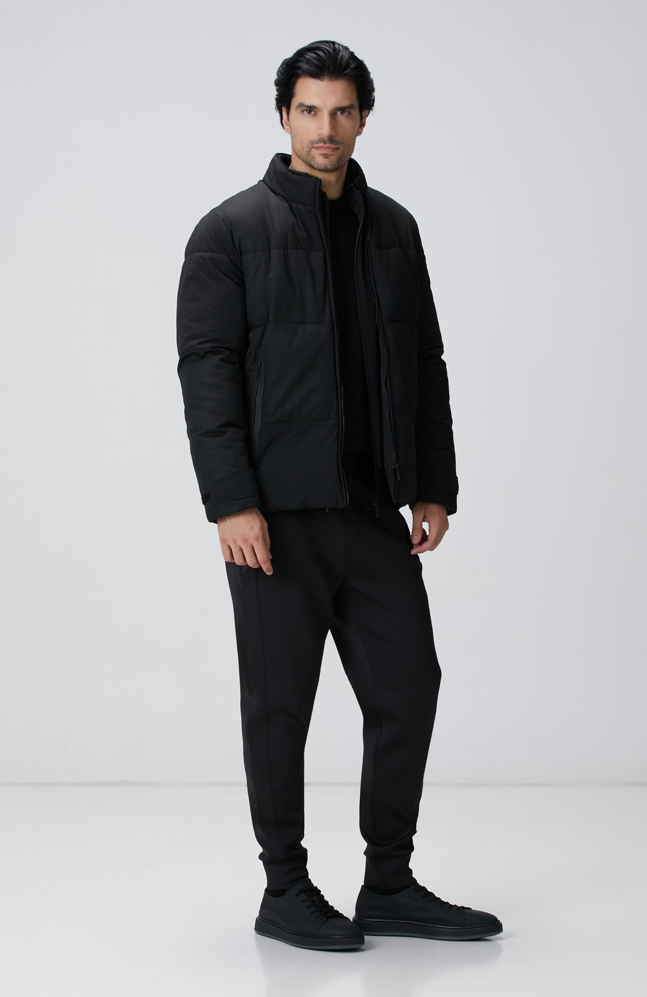 Network Erkek N-Tech Siyah Dik Yaka Puffer Mont