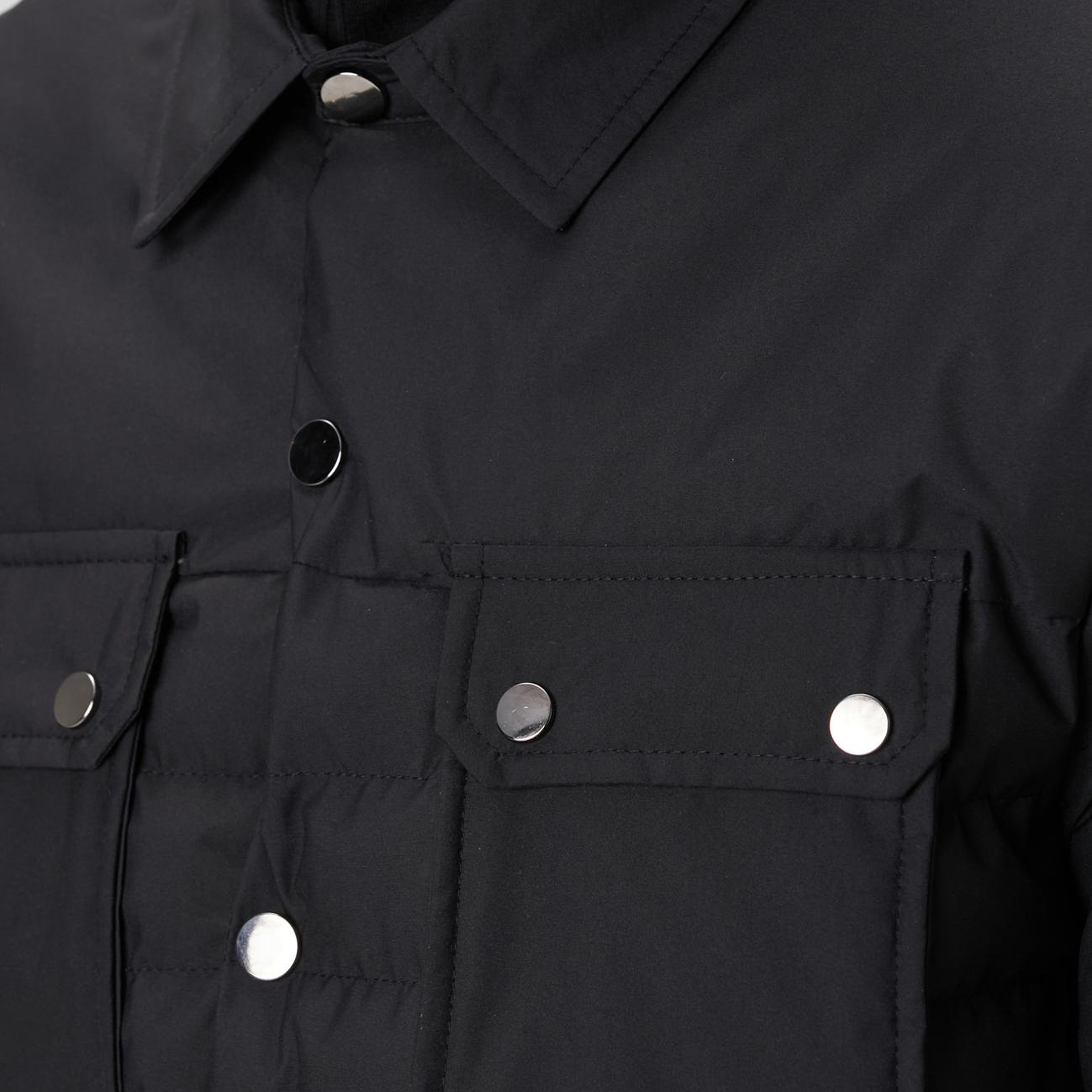 Network Erkek Siyah Yan Cep Detaylı Kapitone Coat Ceket