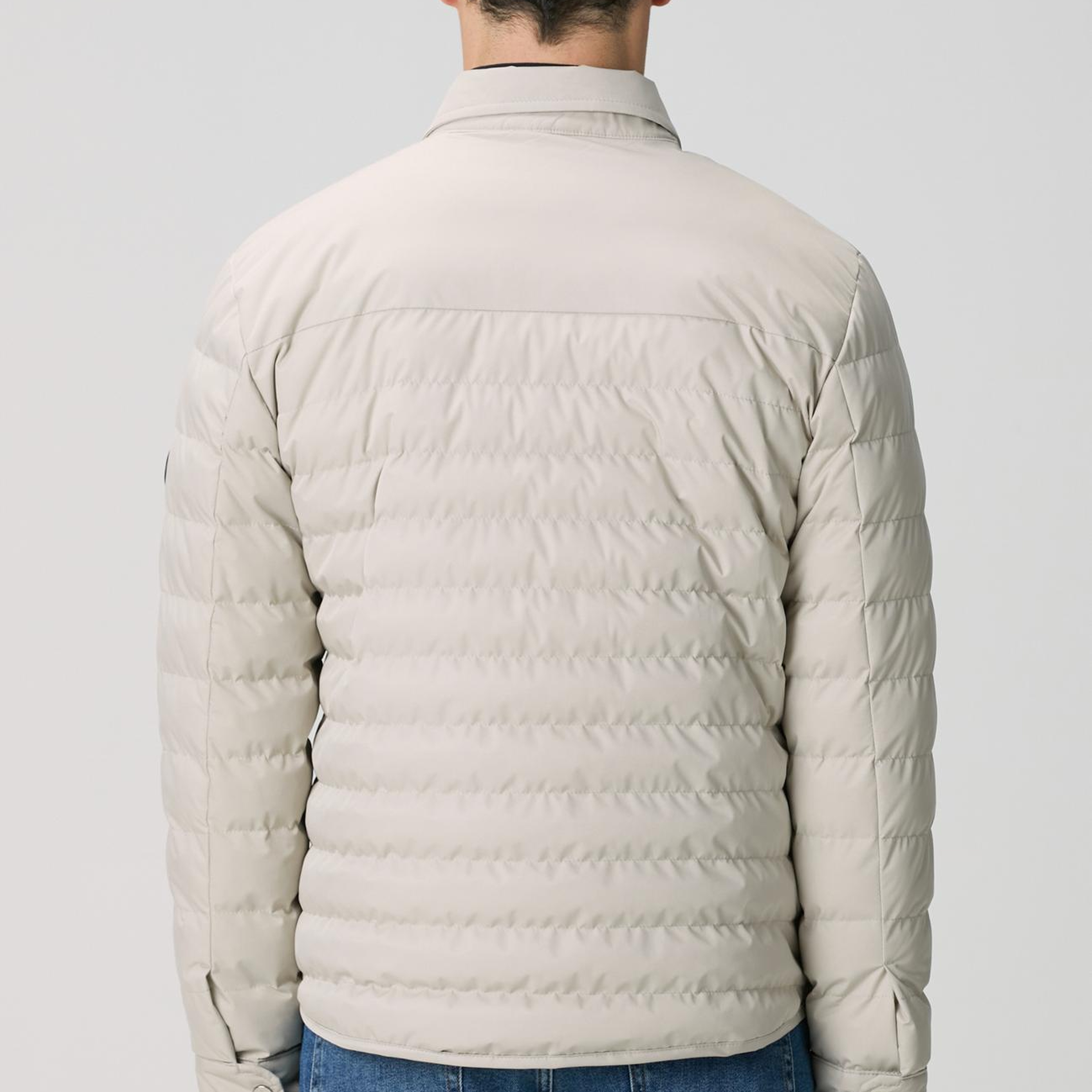 Network Erkek Bej Yan Cep Detaylı Kapitone Coat Ceket