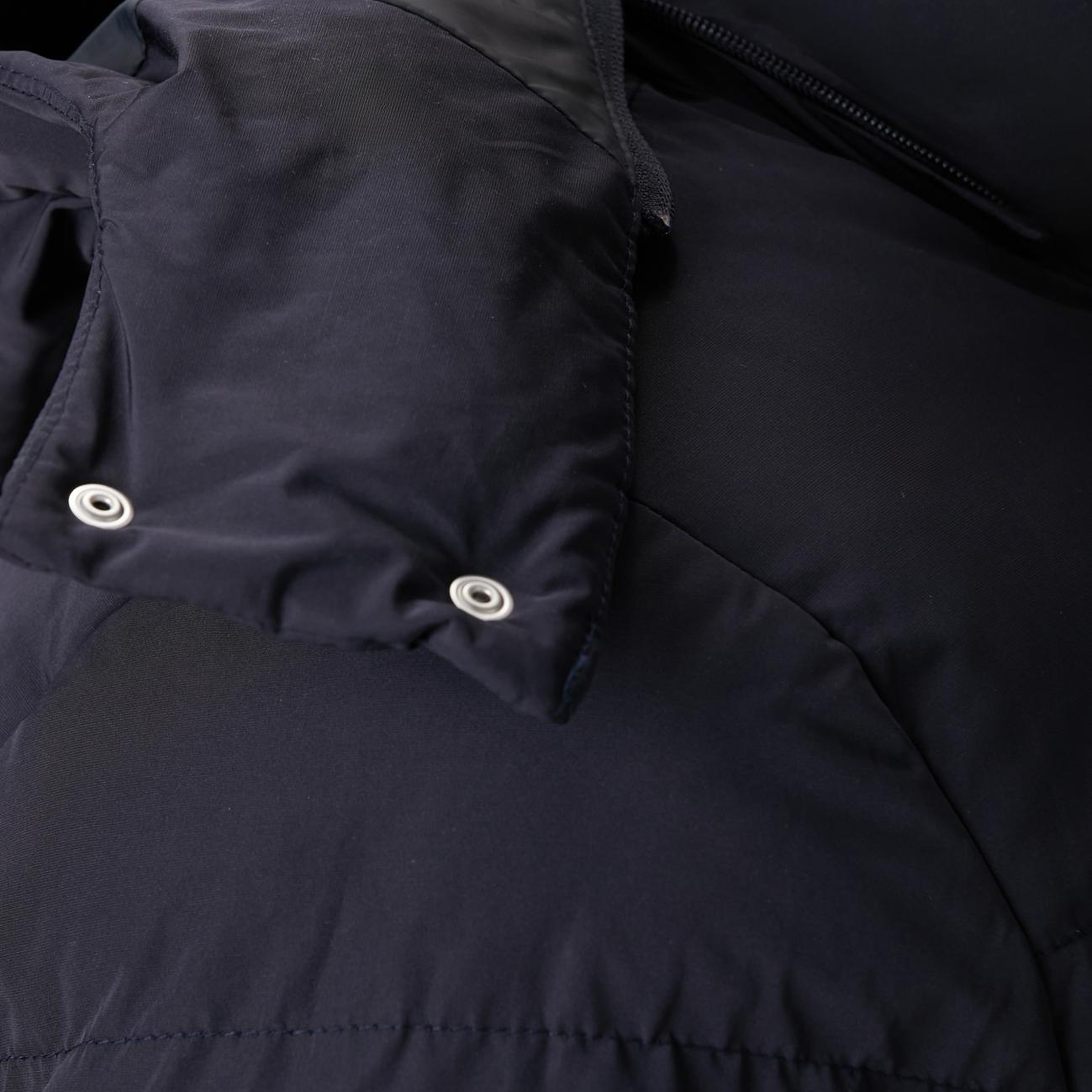 Network Erkek Lacivert Kapüşonlu Kapitoneli Casual Kaban