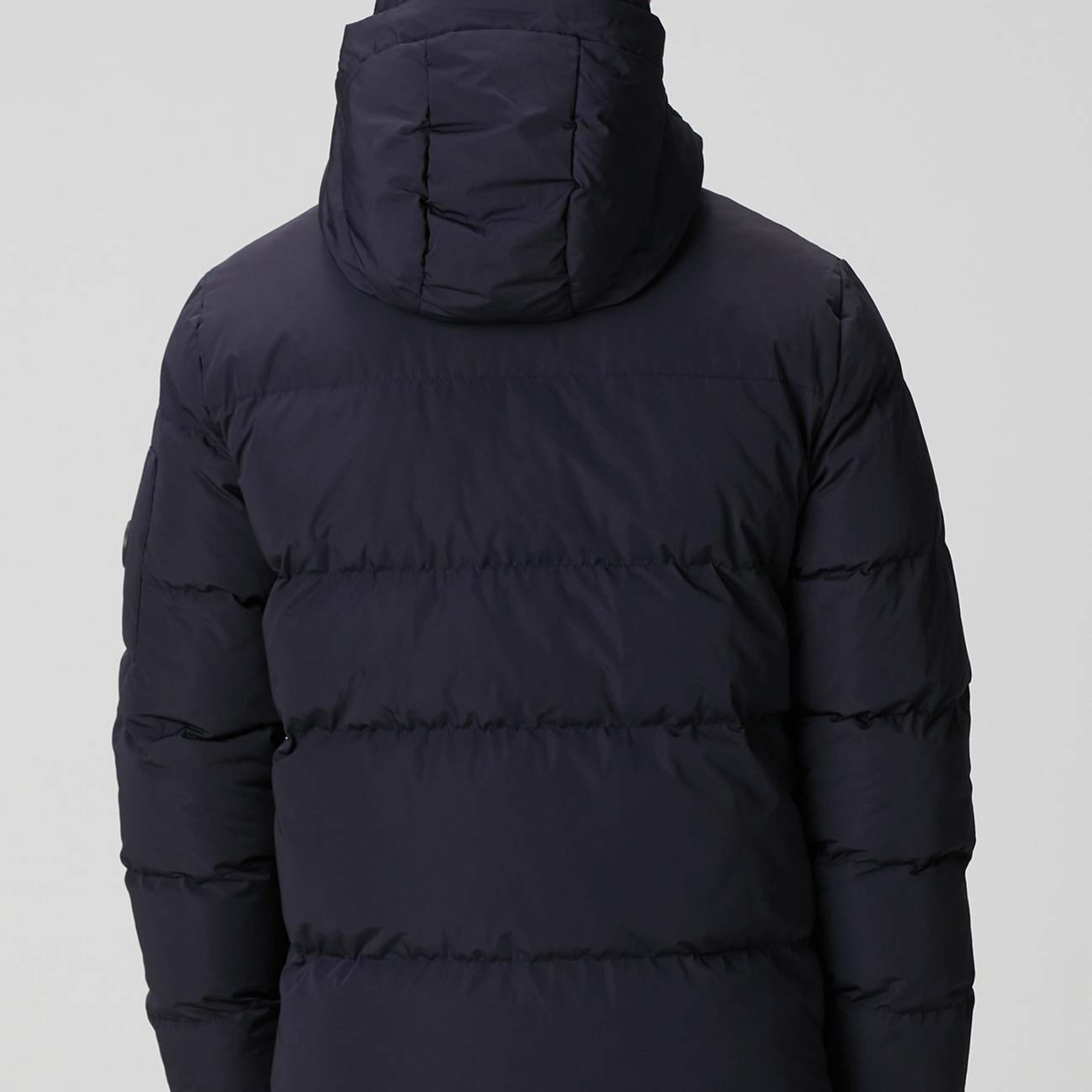 Network Erkek Lacivert Kapüşonlu Kapitoneli Casual Kaban