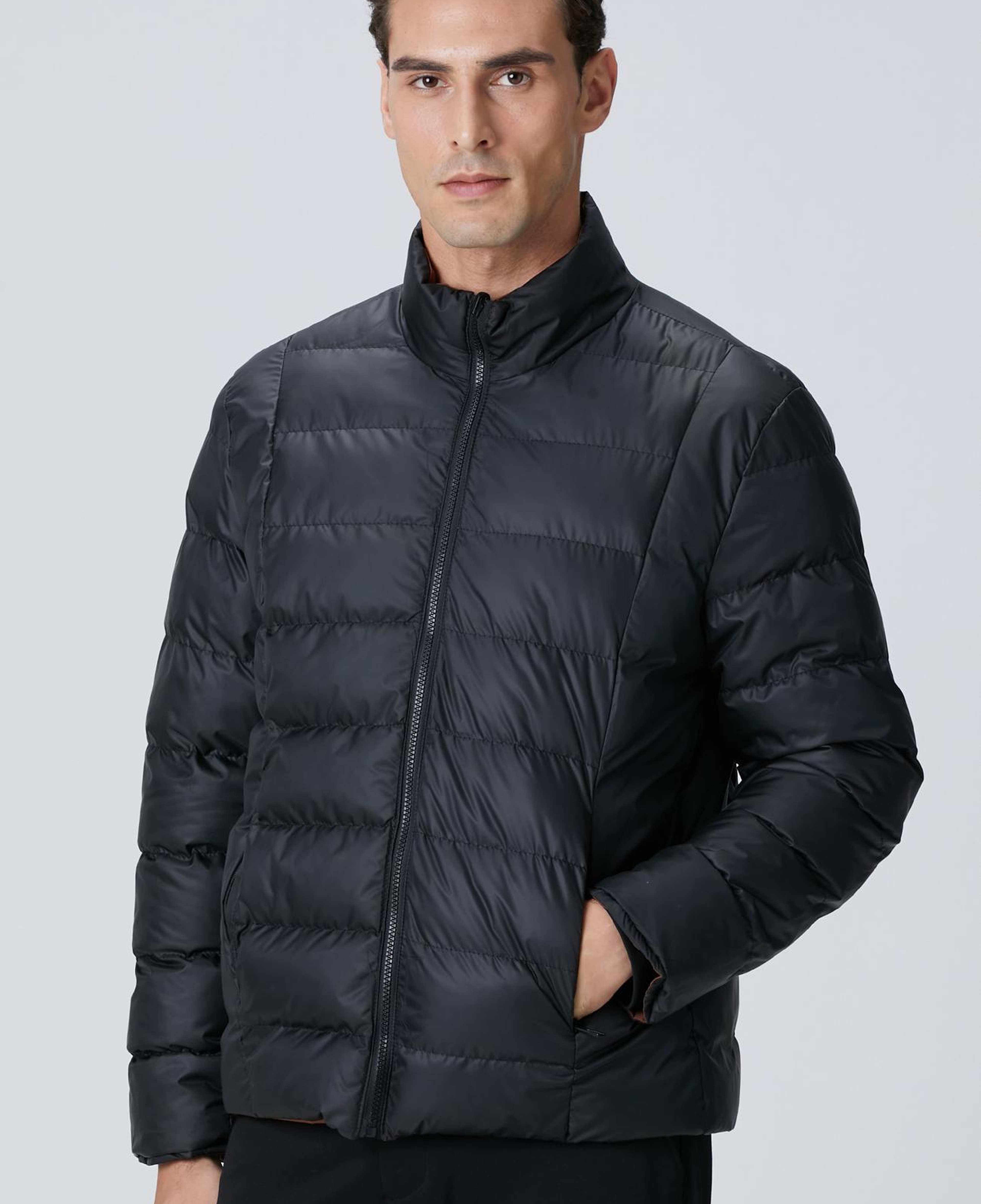 Network Erkek Siyah Kahverengi Çift Taraflı Mont