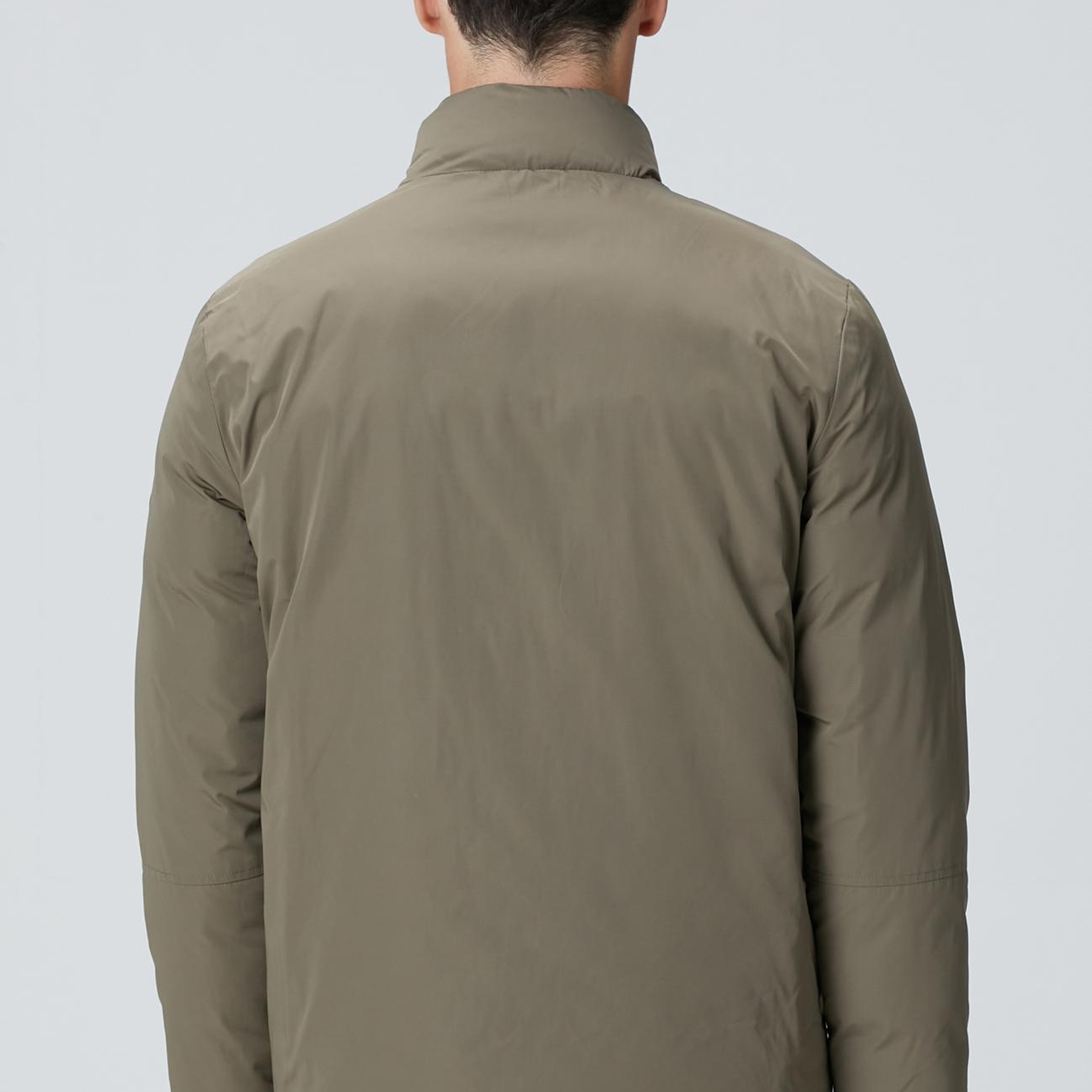 Network Erkek Haki Dik Yaka Çift Taraflı Mont