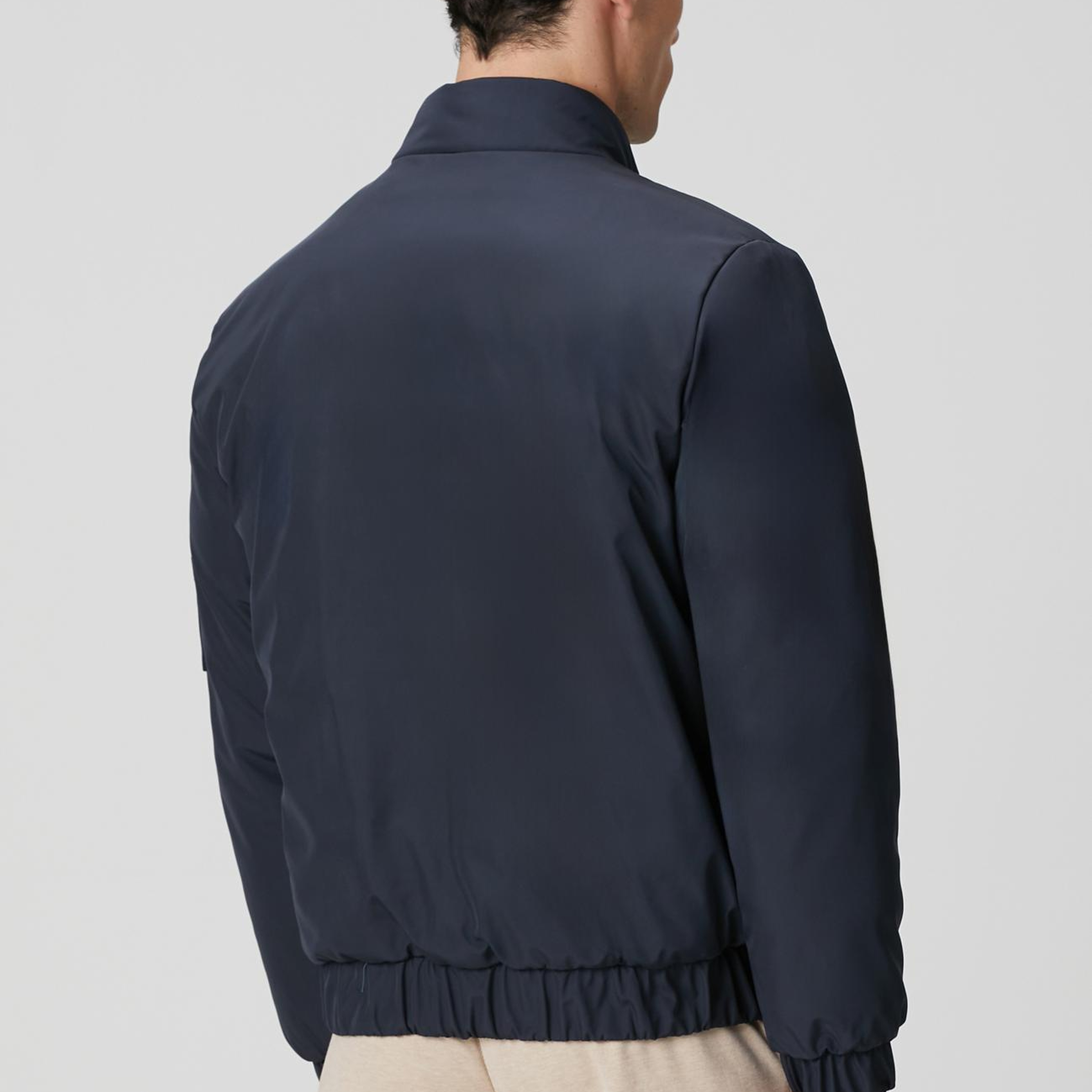 Network Erkek Lacivert Dik Yaka Su İtici Özellikli Mont