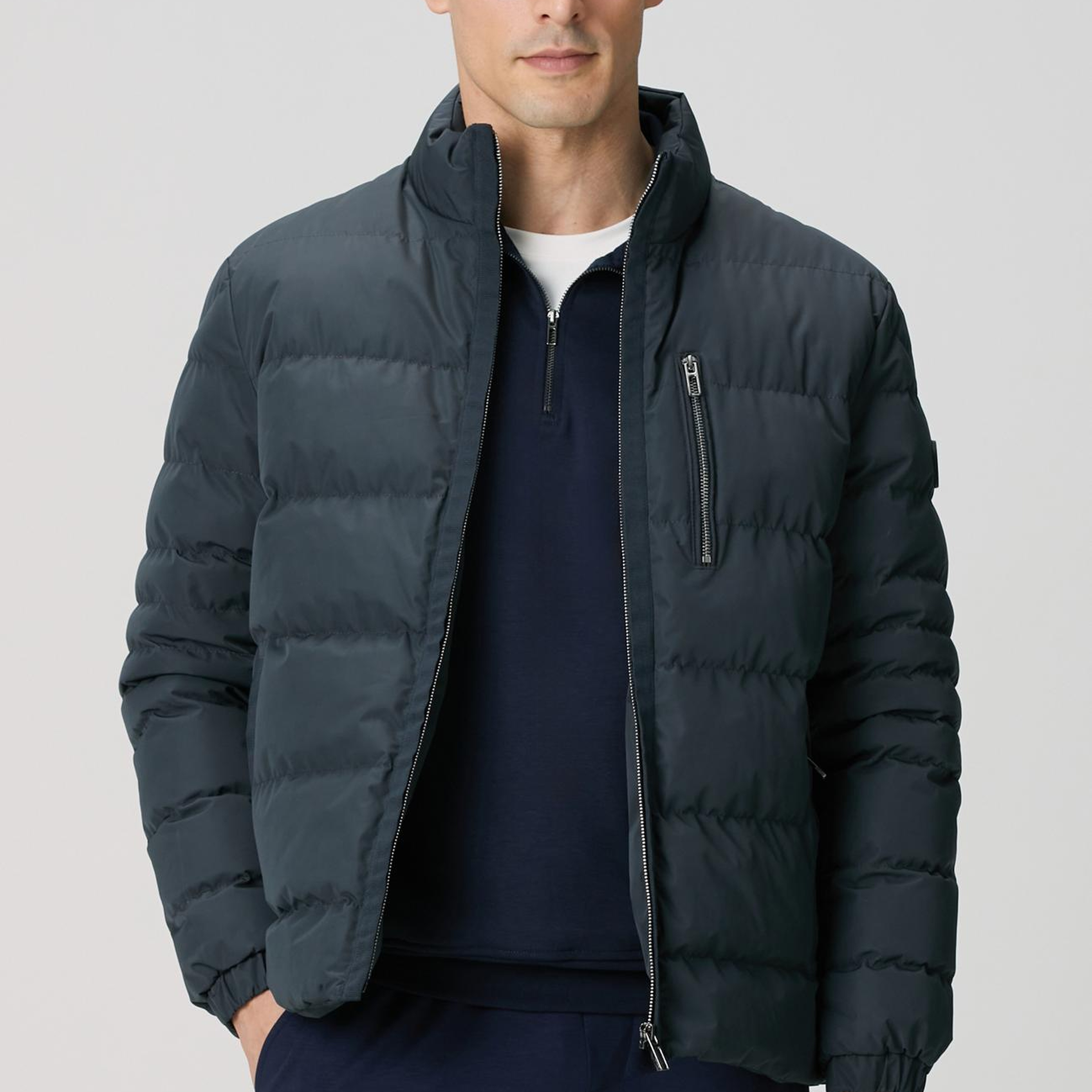 Network Erkek Antrasit Cep Detaylı Ray Kapitone Mont