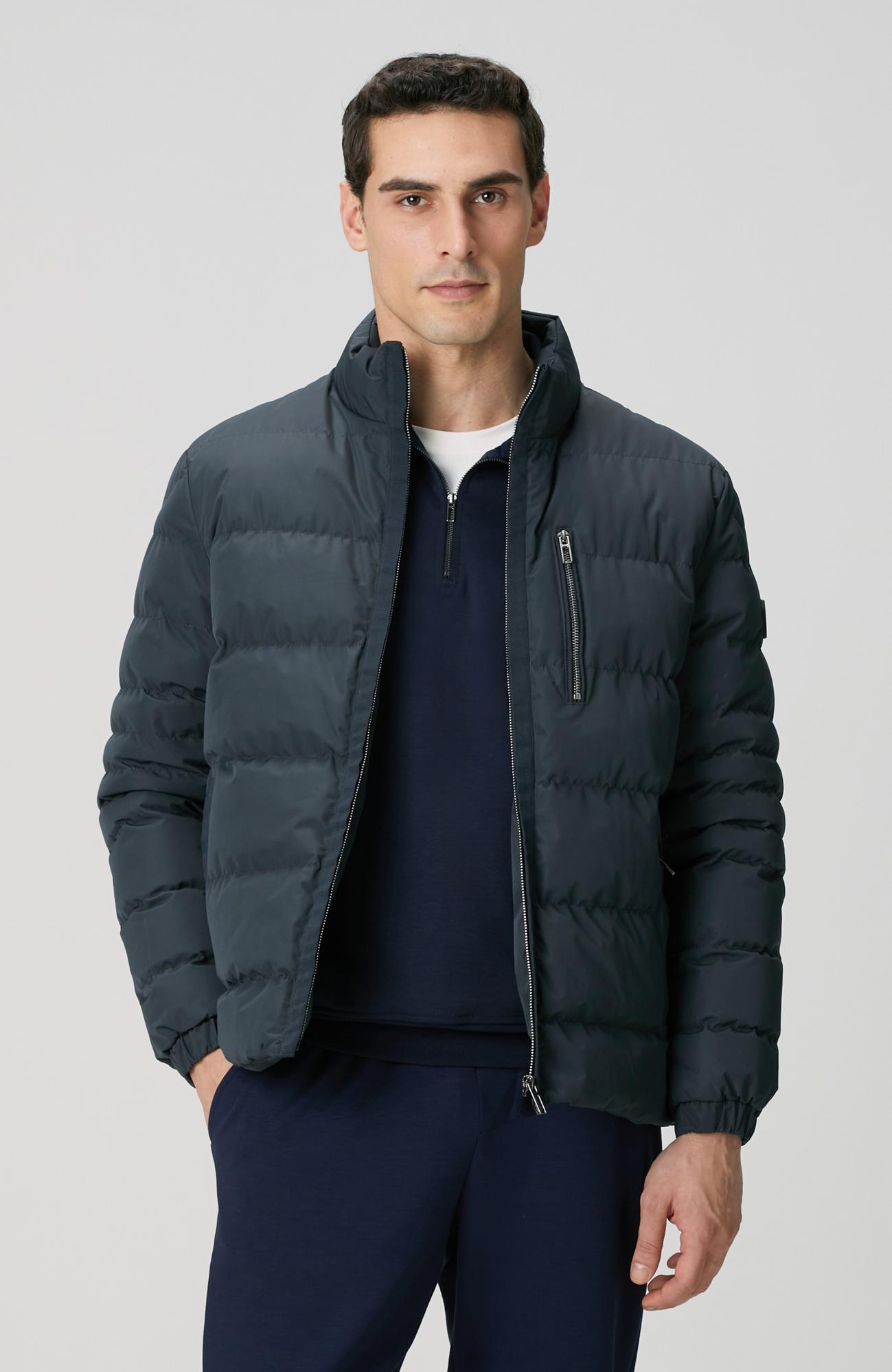 Network Erkek Antrasit Cep Detaylı Ray Kapitone Mont