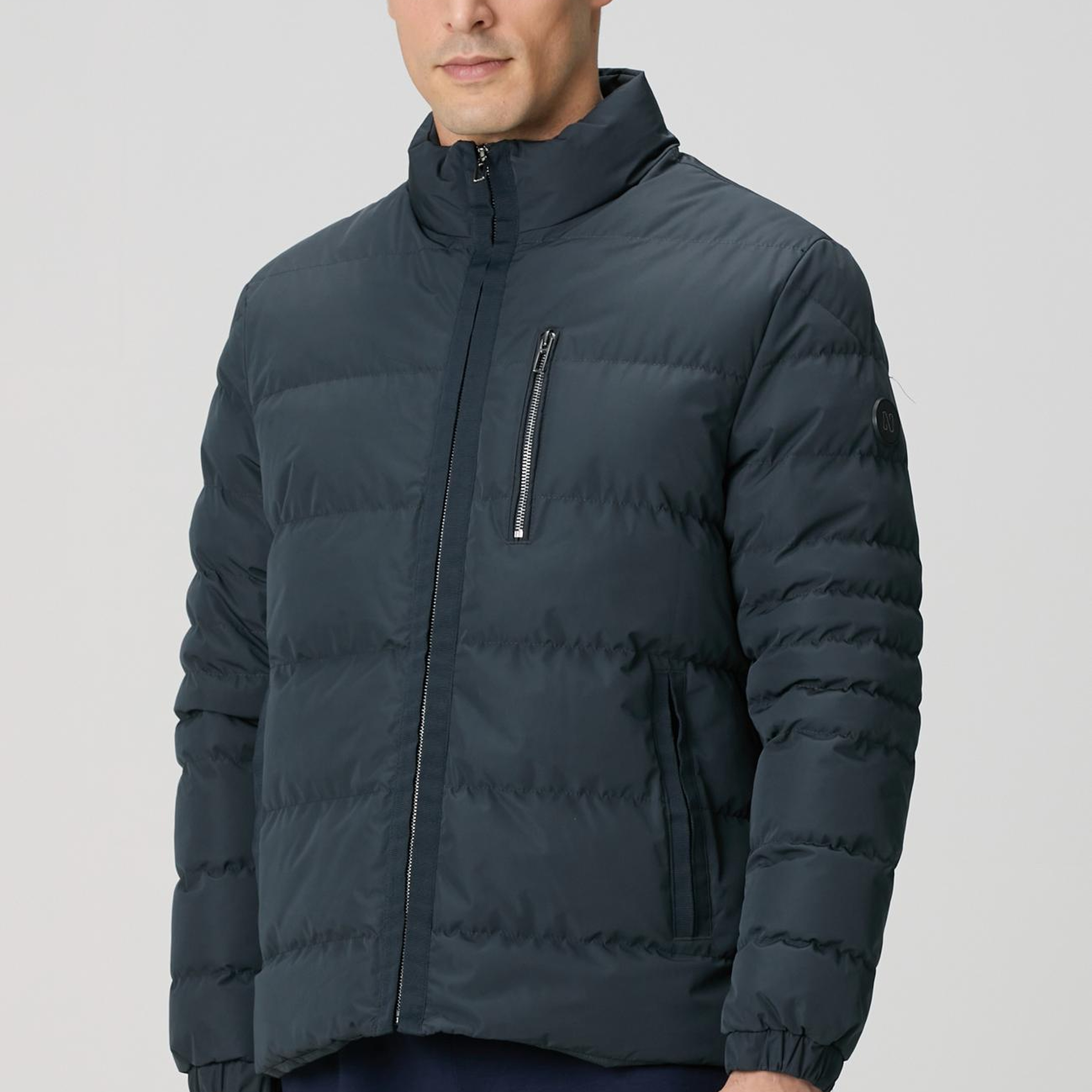 Network Erkek Antrasit Cep Detaylı Ray Kapitone Mont