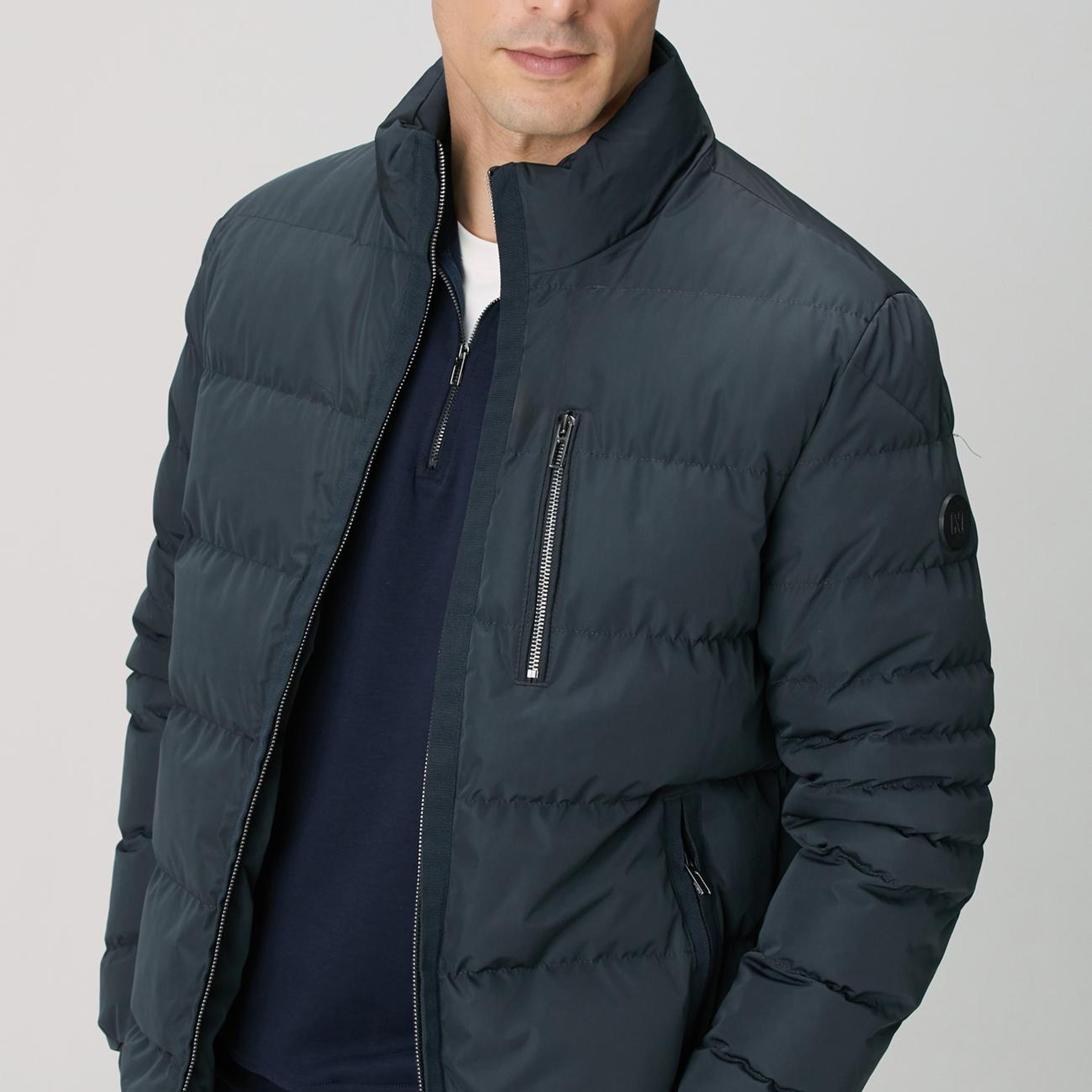 Network Erkek Antrasit Cep Detaylı Ray Kapitone Mont