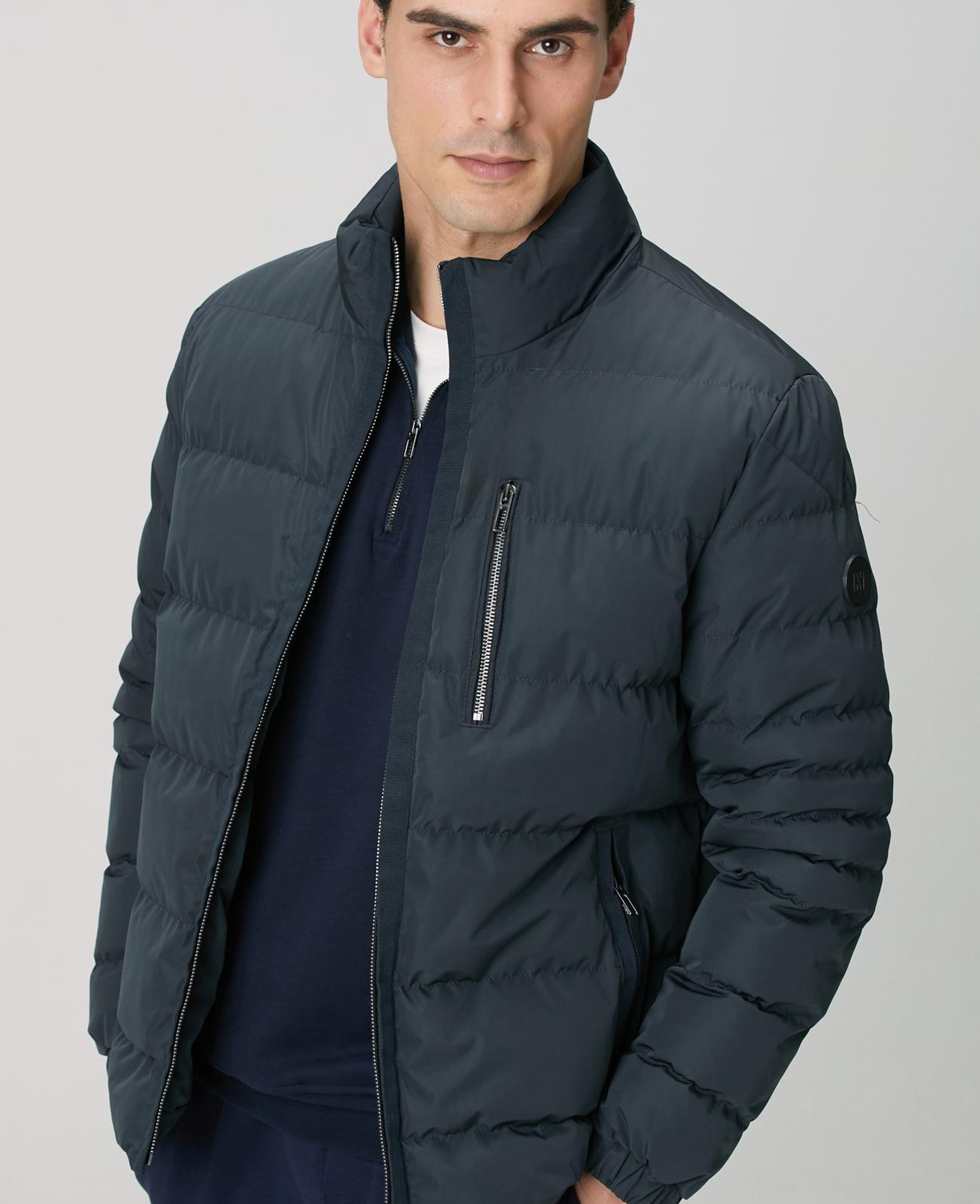 Network Erkek Antrasit Cep Detaylı Ray Kapitone Mont