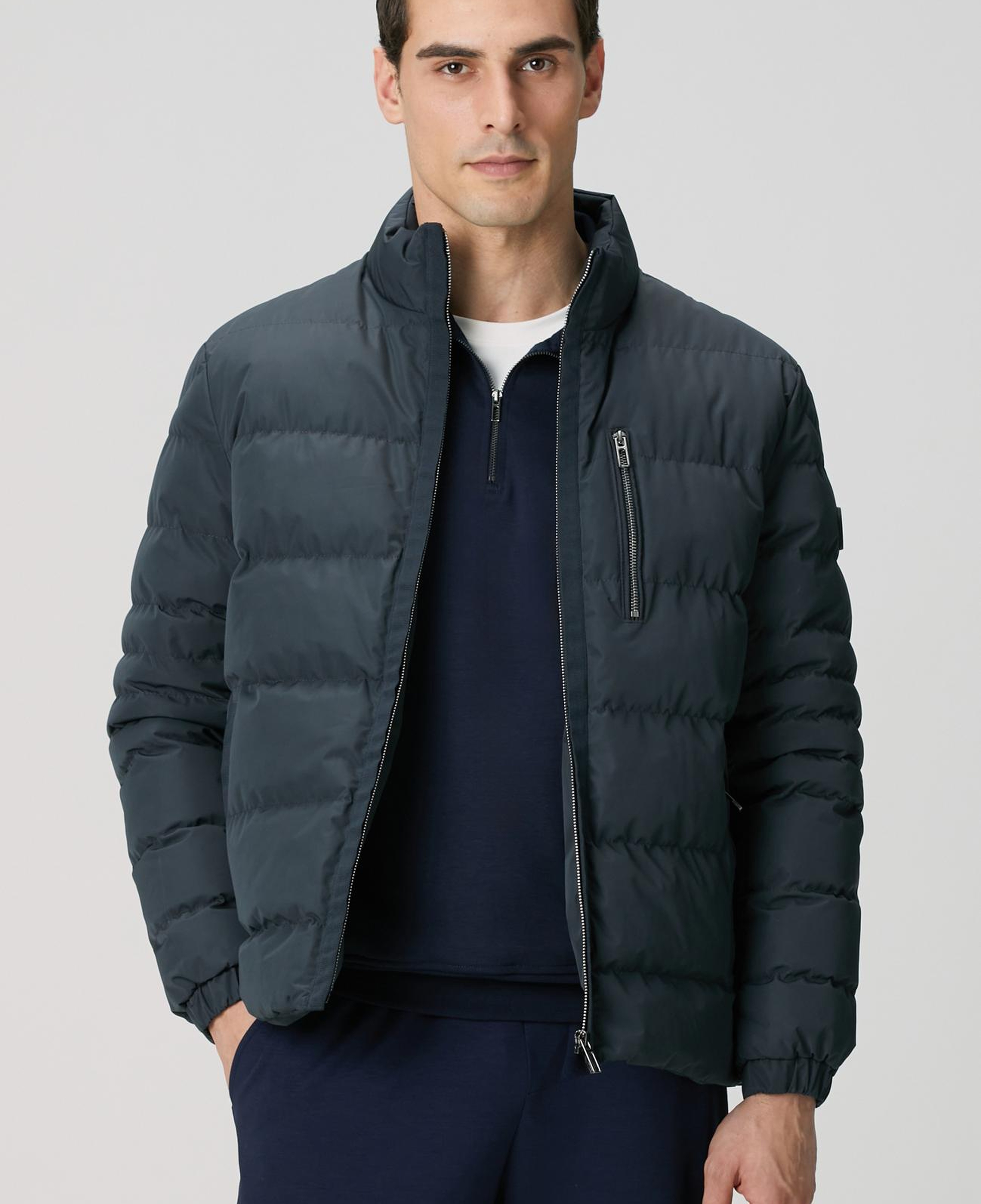 Network Erkek Antrasit Cep Detaylı Ray Kapitone Mont