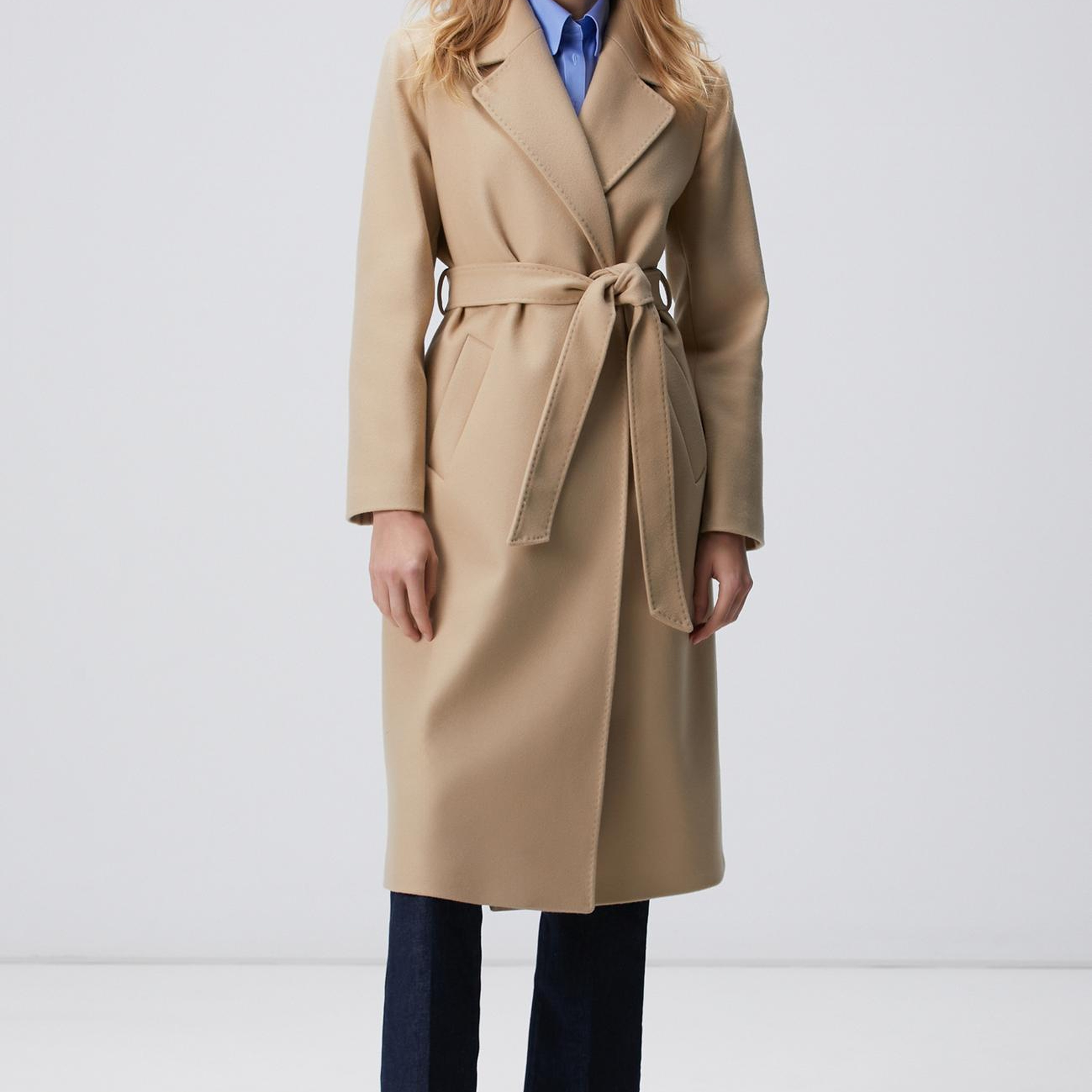 Network Kadın Taş Kaşmir ve Yün Karışımlı Palto