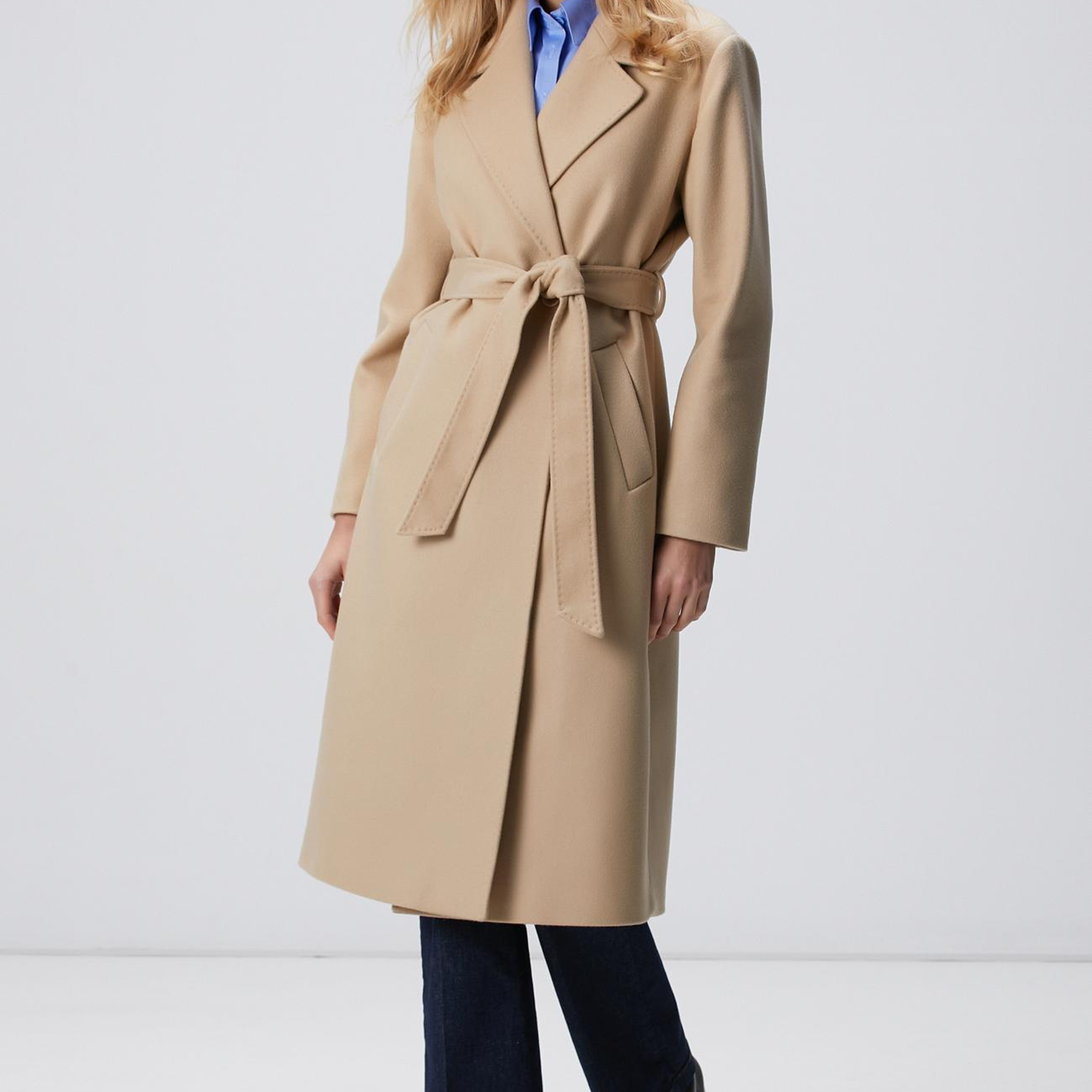 Network Kadın Taş Kaşmir ve Yün Karışımlı Palto