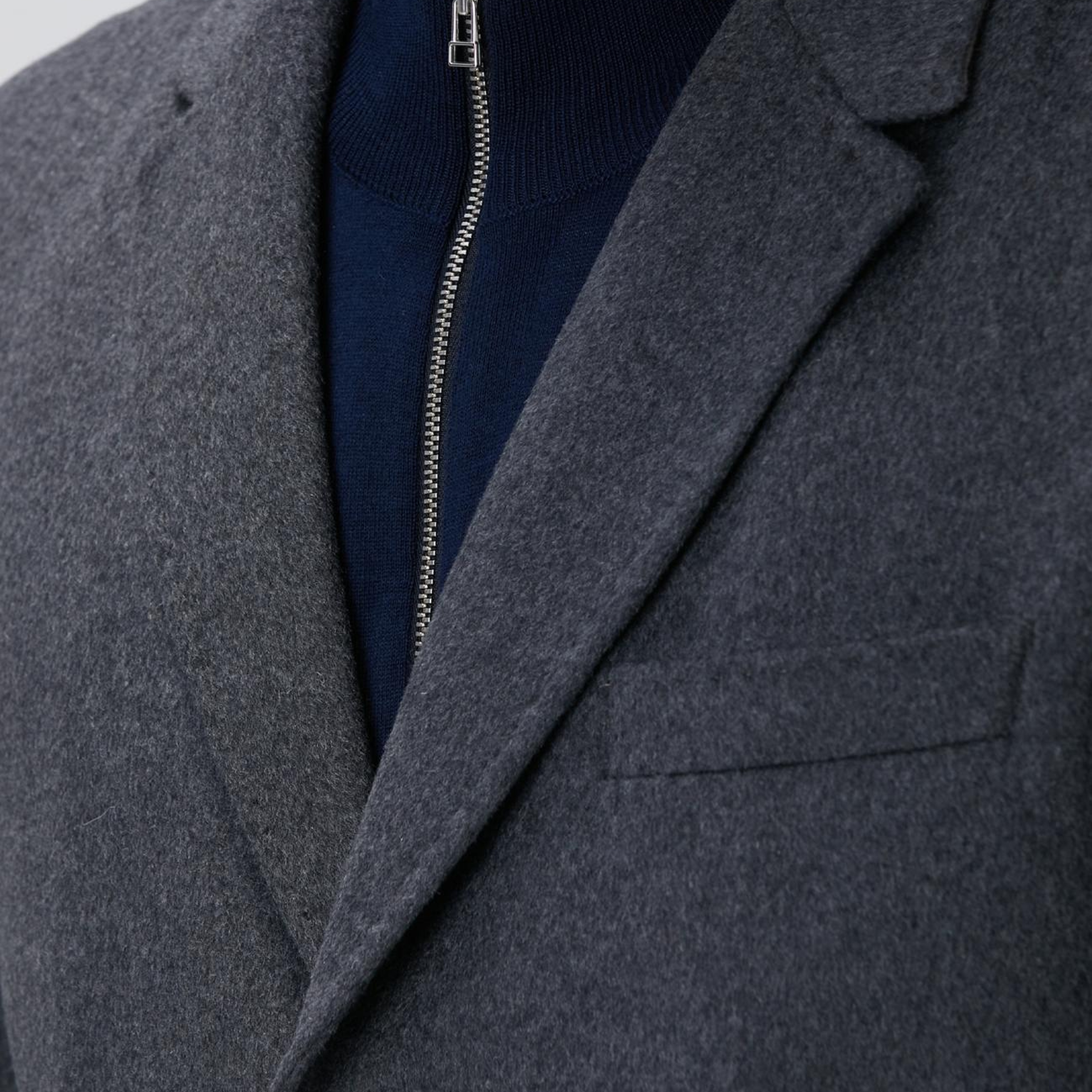 Network Erkek Antrasit Kaşmir Karışımlı Palto