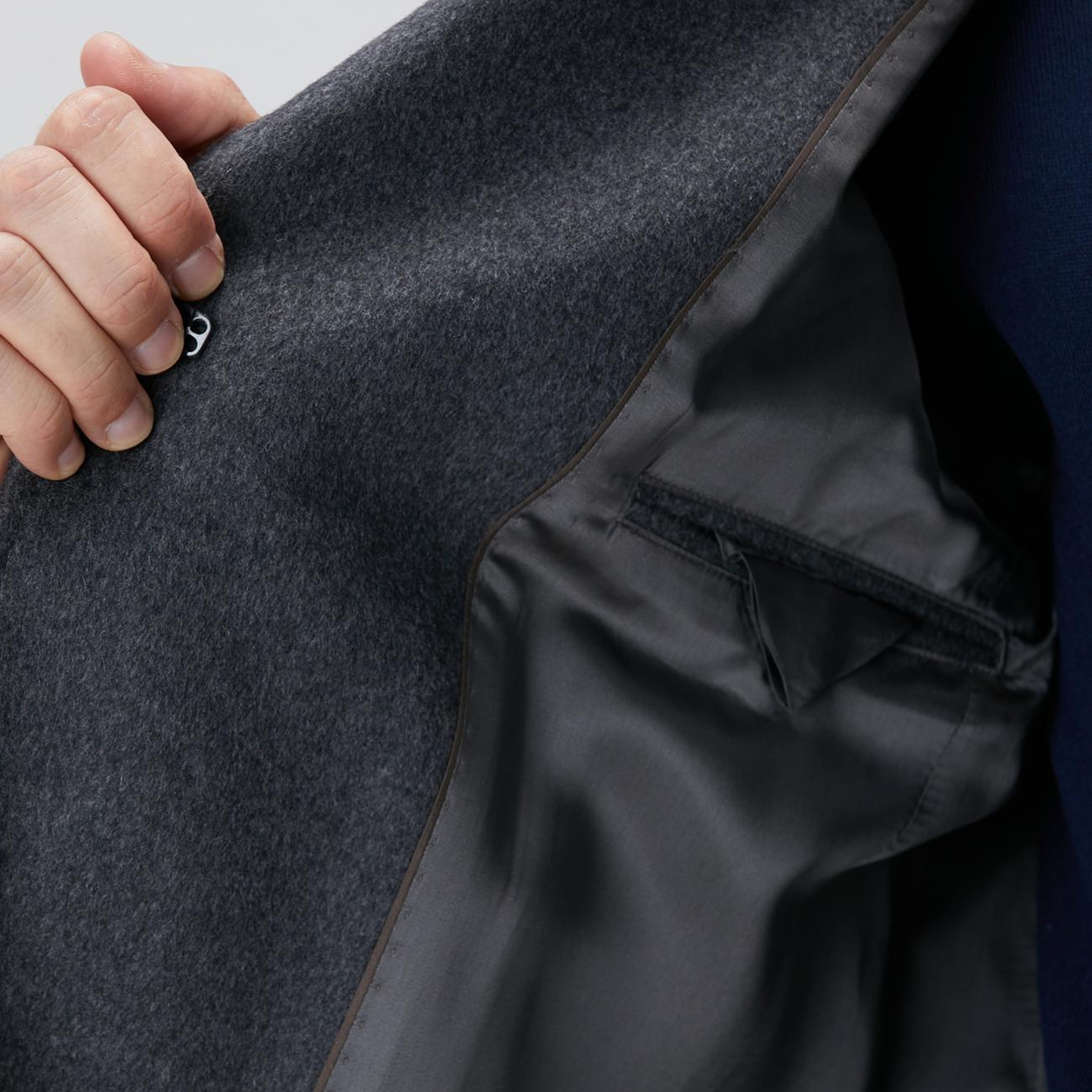 Network Erkek Antrasit Kaşmir Karışımlı Palto