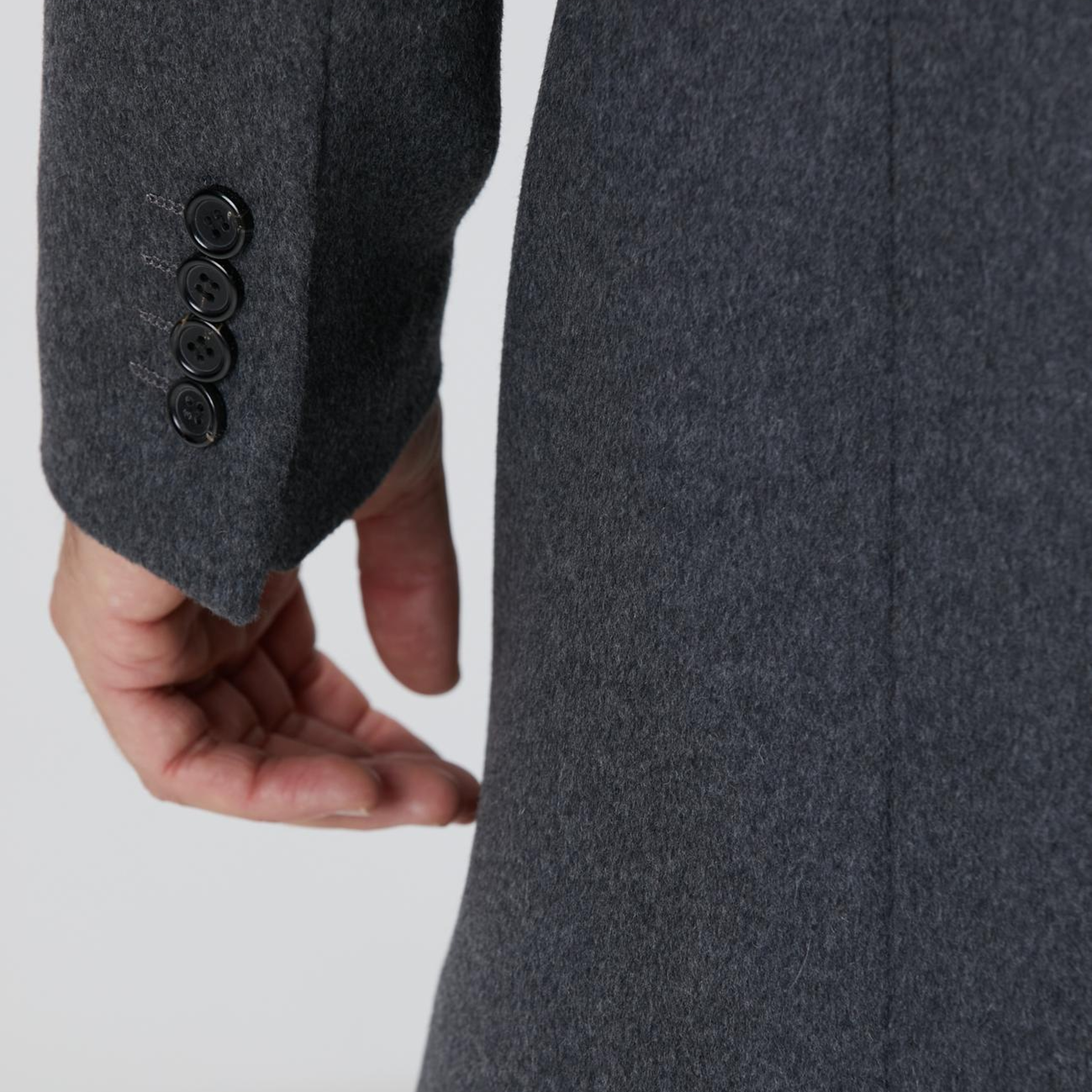 Network Erkek Antrasit Kaşmir Karışımlı Palto