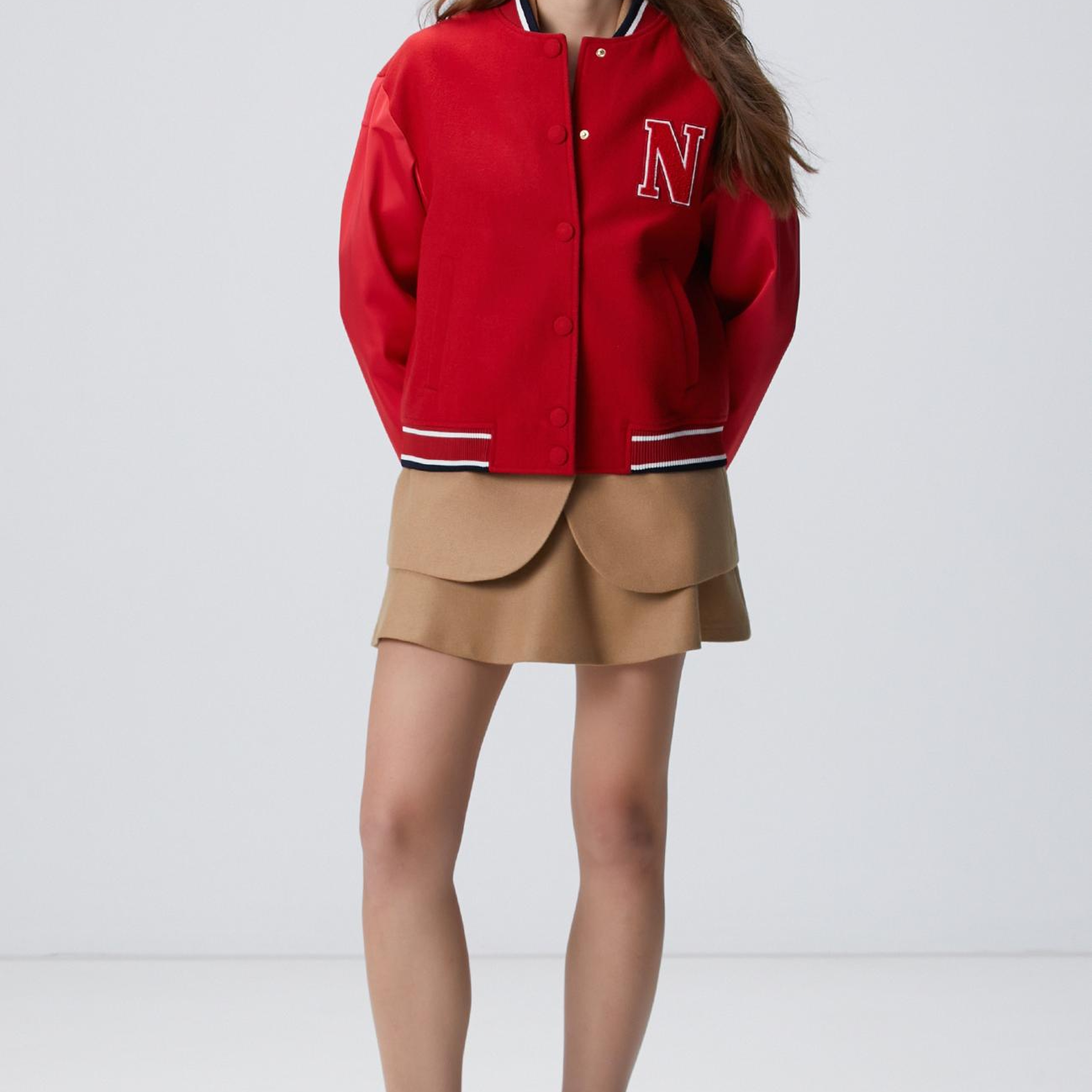 Network Kadın Koyu Bej Yün Karışımlı Ceket