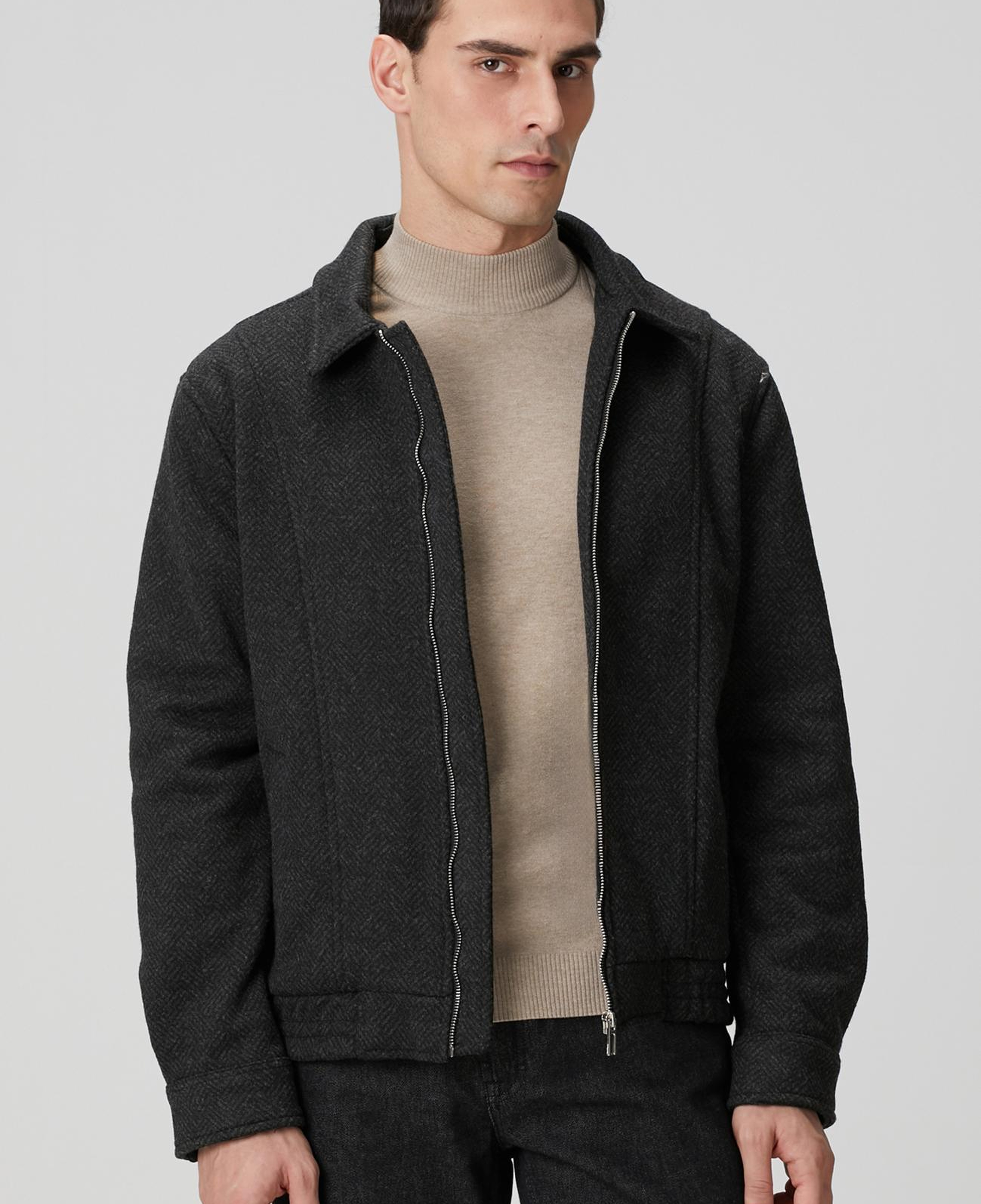 Network Erkek Siyah Diyagonal Desenli Pilot Mont