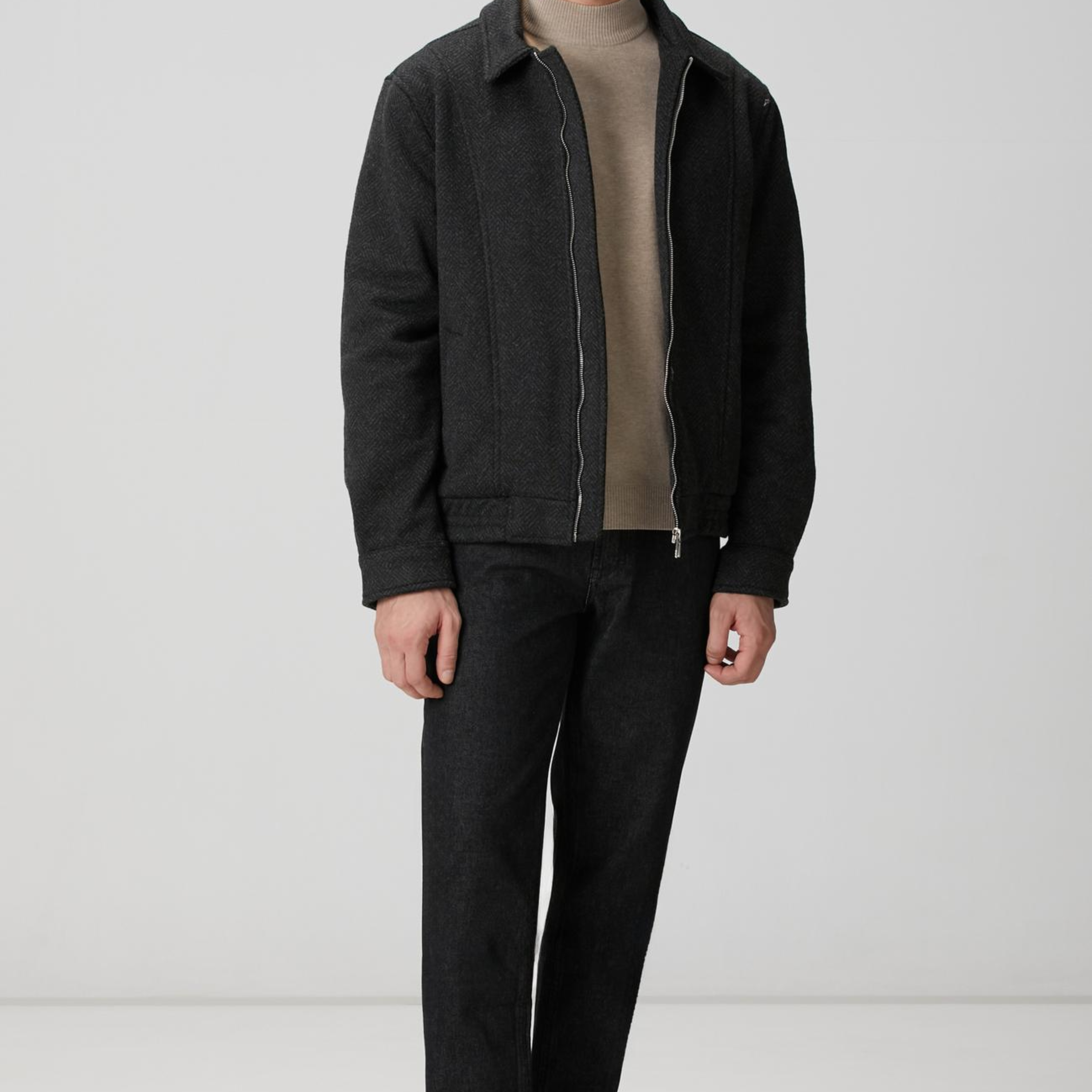 Network Erkek Siyah Diyagonal Desenli Pilot Mont