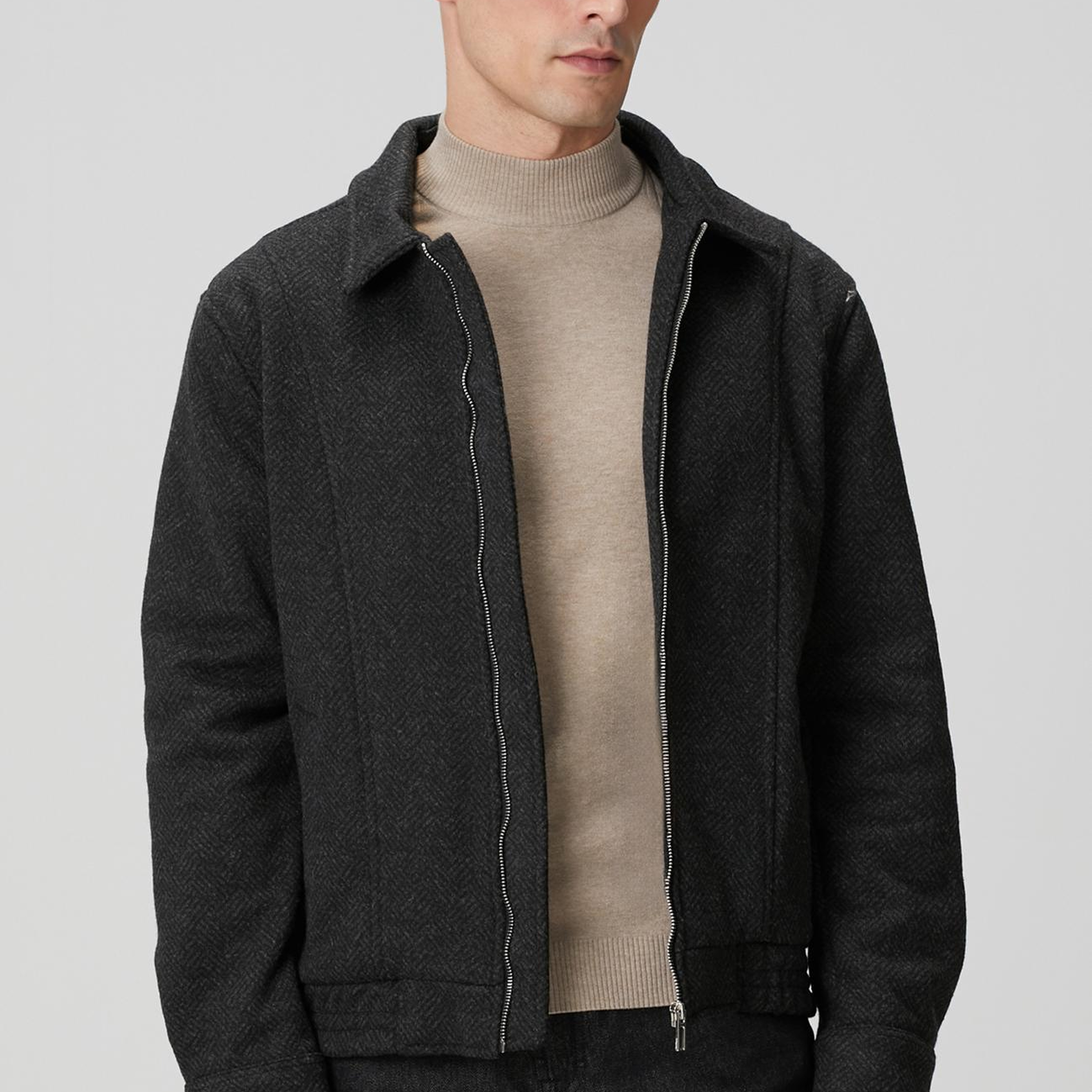 Network Erkek Siyah Diyagonal Desenli Pilot Mont