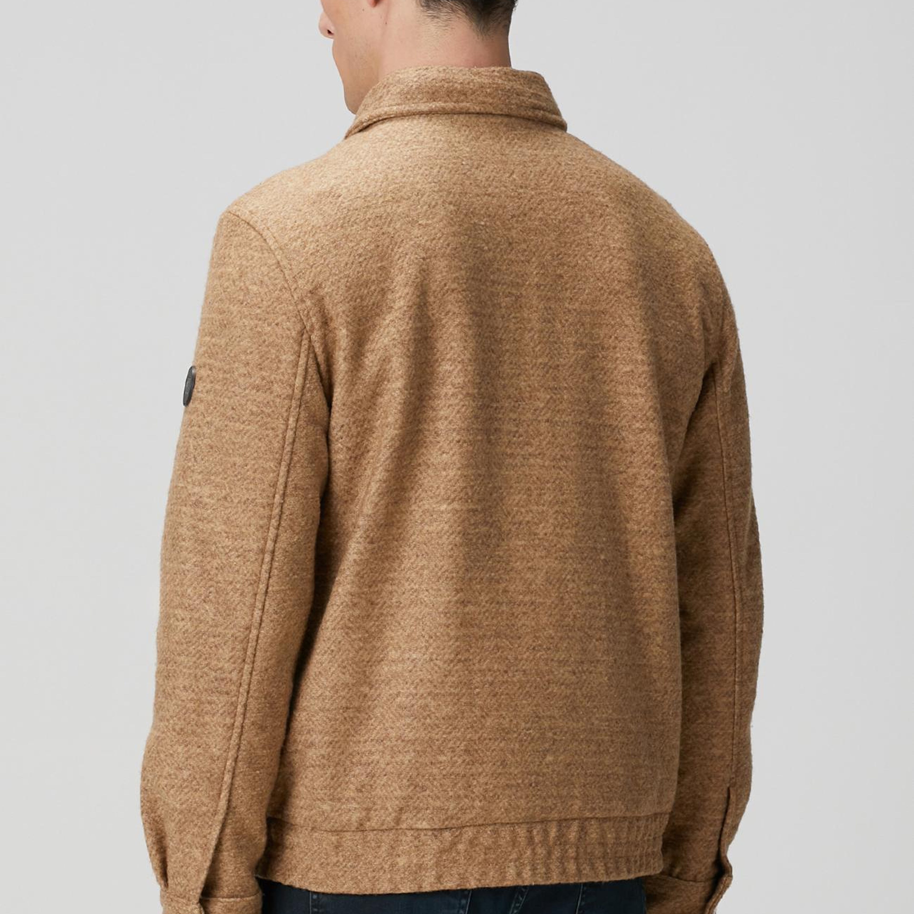 Network Erkek Camel Diyagonal Desenli Pilot Mont