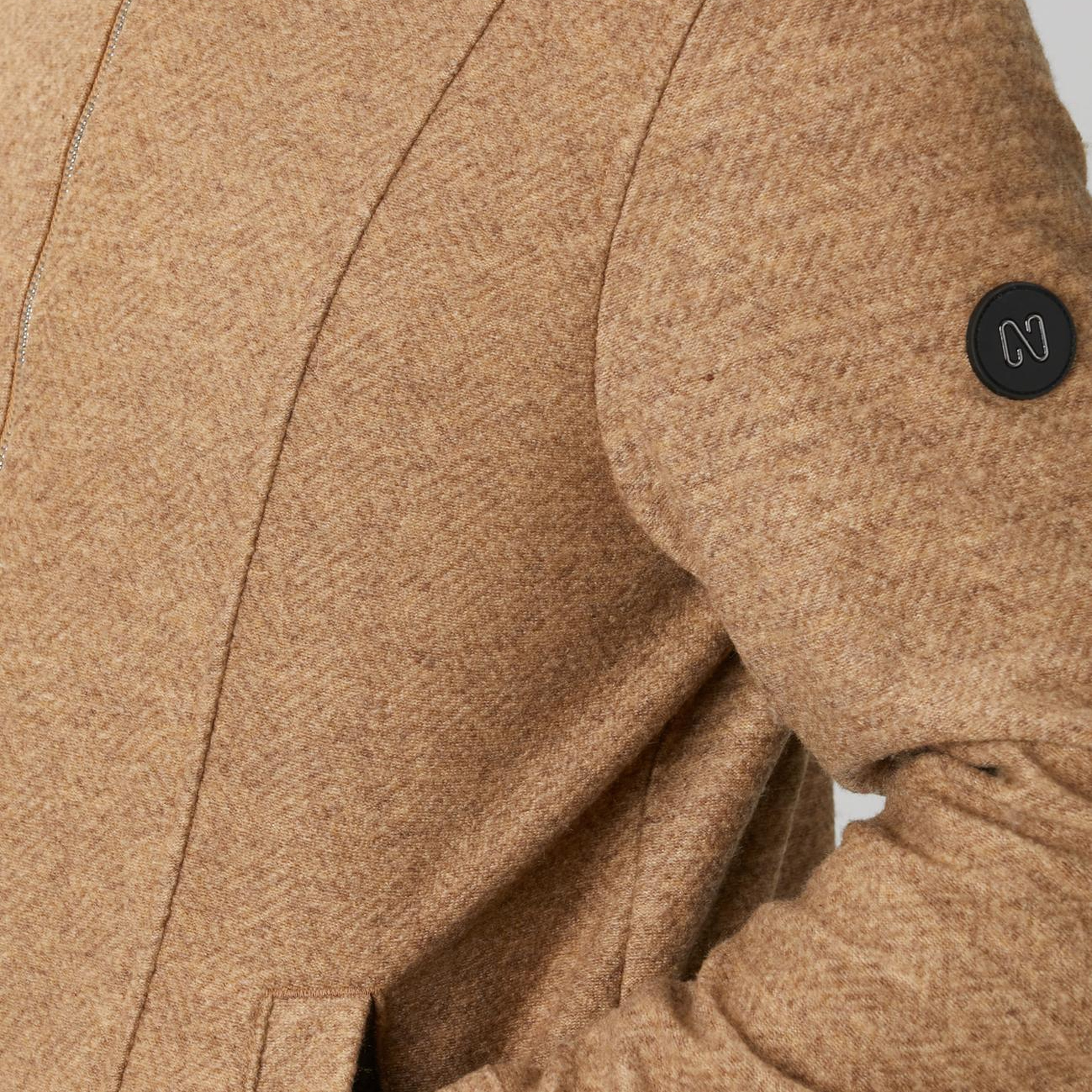 Network Erkek Camel Diyagonal Desenli Pilot Mont