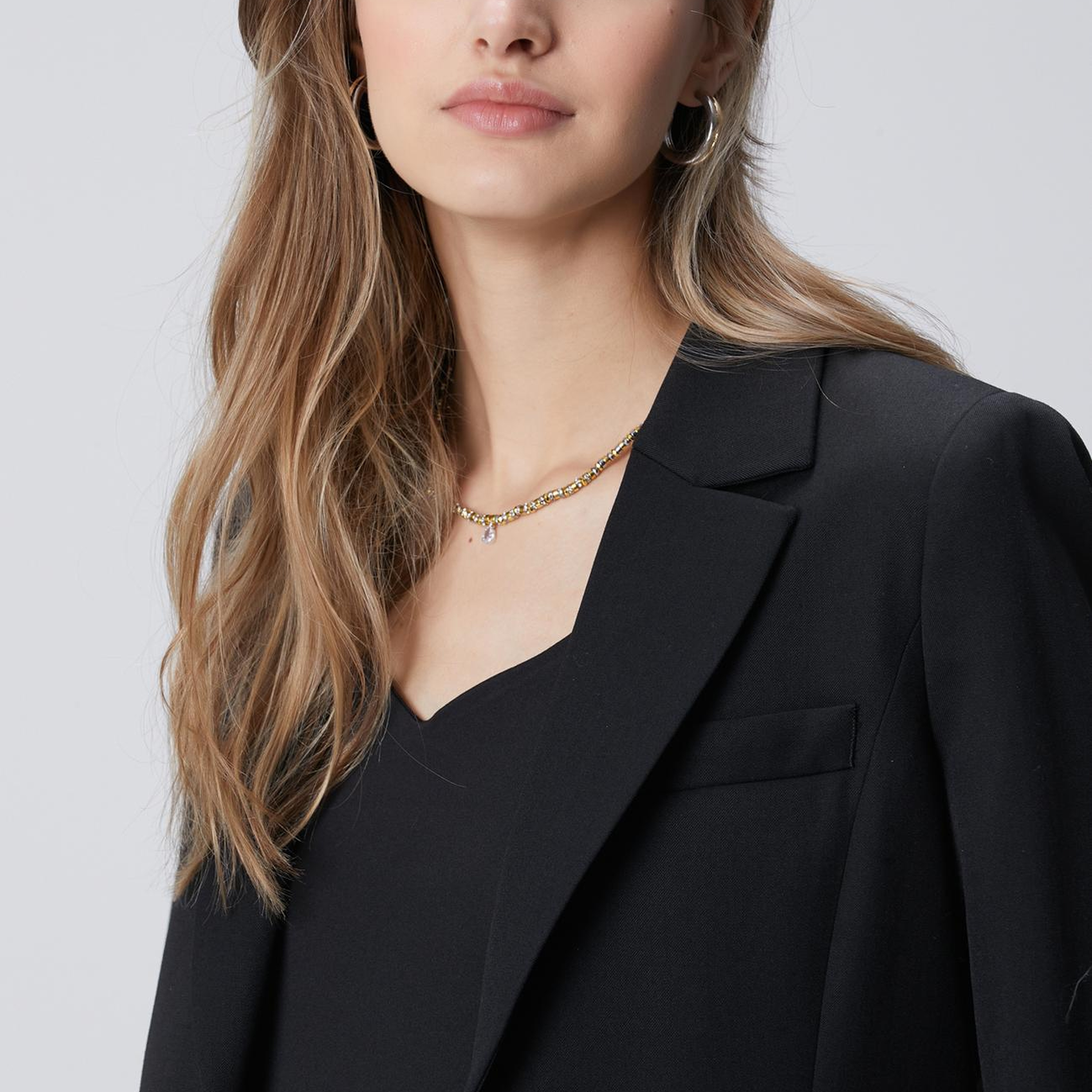 Network Kadın Siyah Yün Karışımlı Ceket