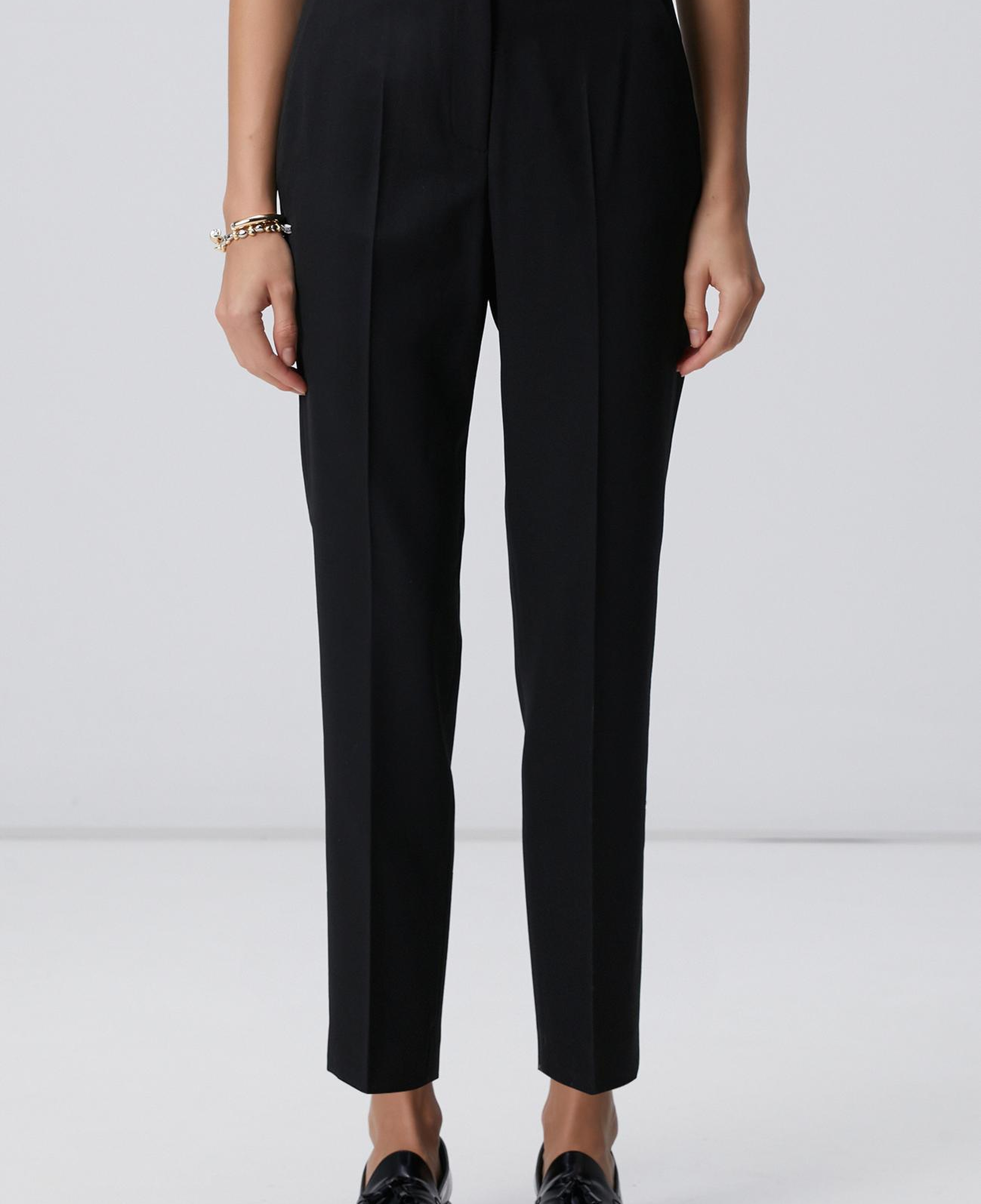 Network Kadın Siyah Yün Karışımlı Pantolon