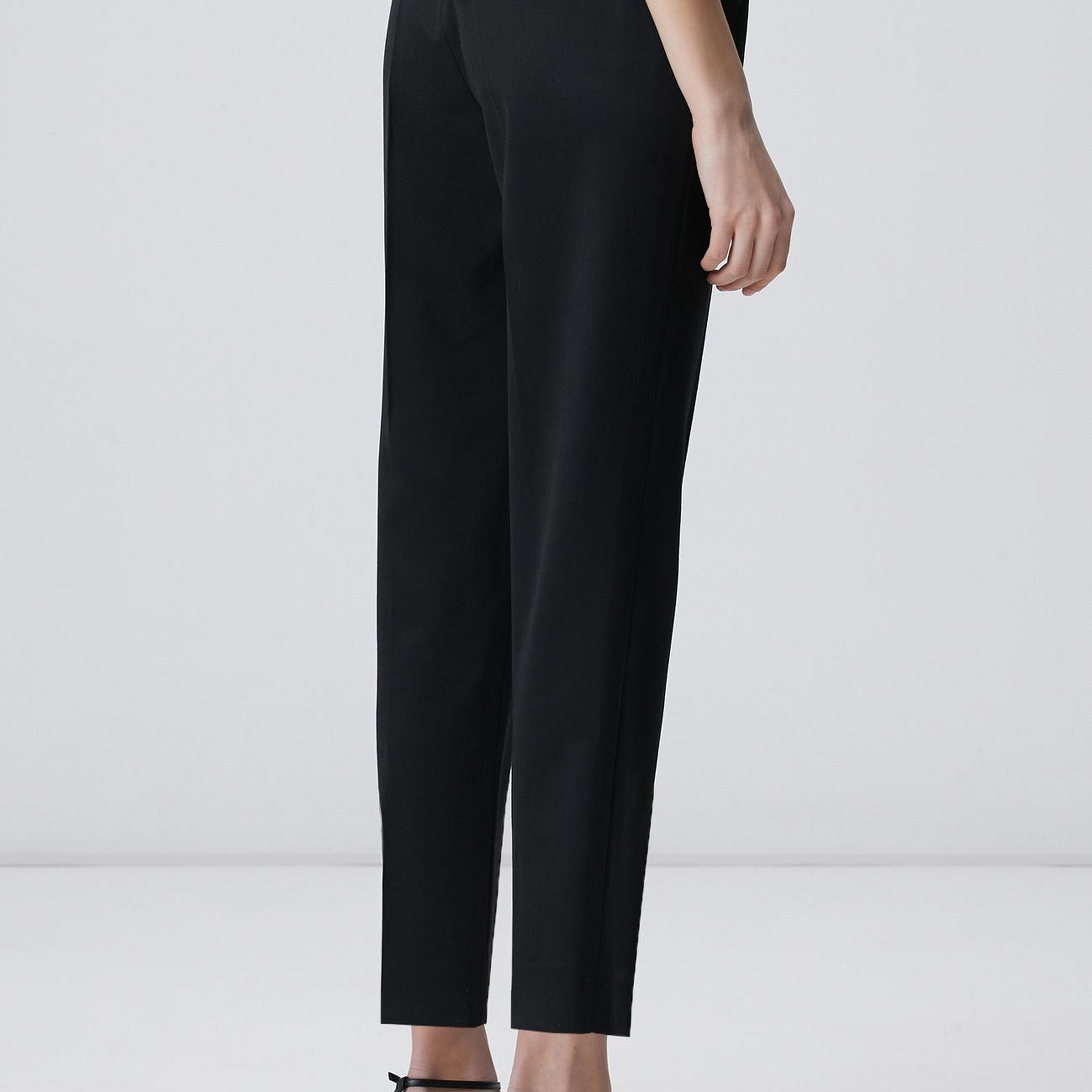 Network Kadın Siyah Yün Karışımlı Pantolon