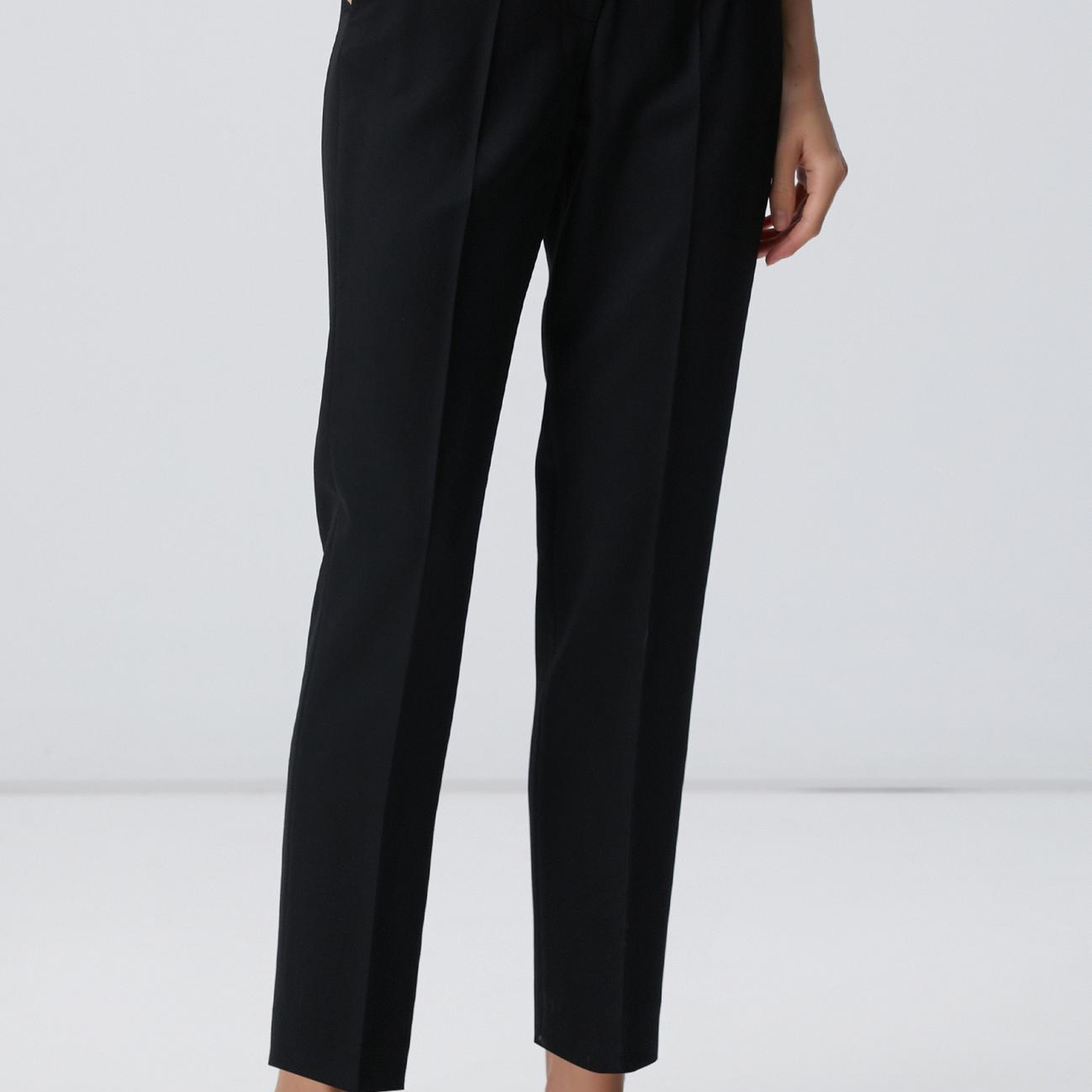 Network Kadın Siyah Yün Karışımlı Pantolon