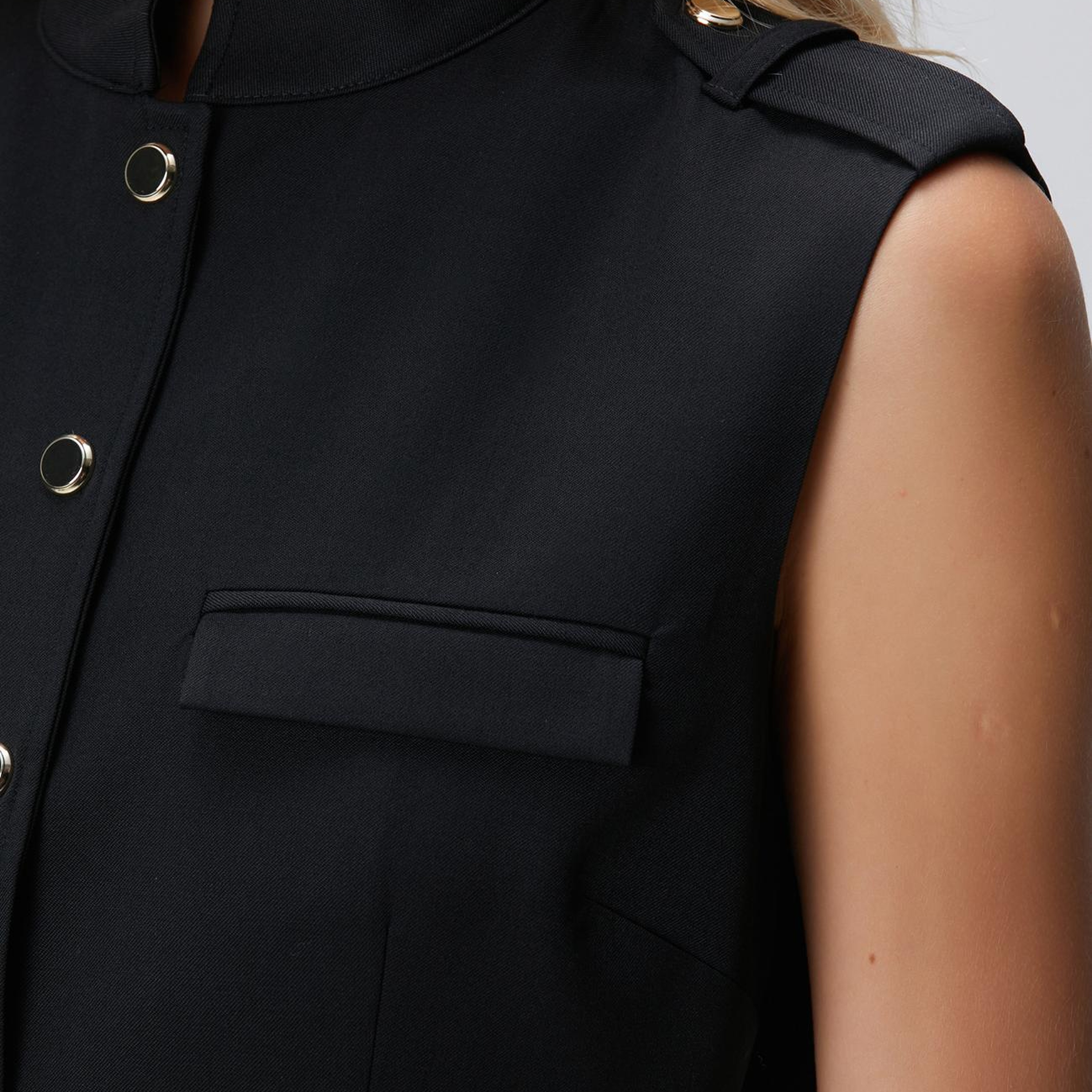 Network Kadın Siyah Yün Karışımlı Elbise