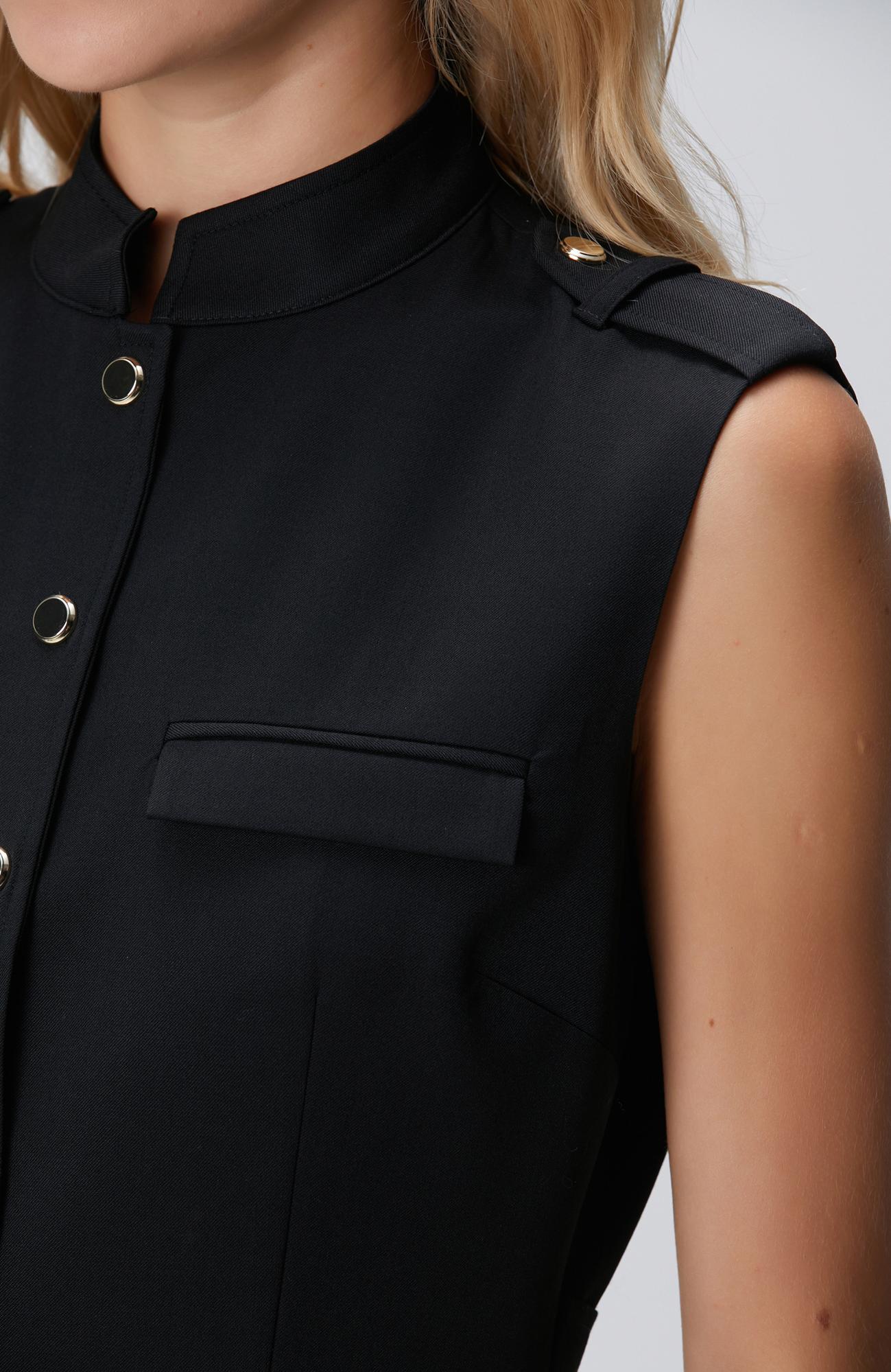 Network Kadın Siyah Yün Karışımlı Elbise