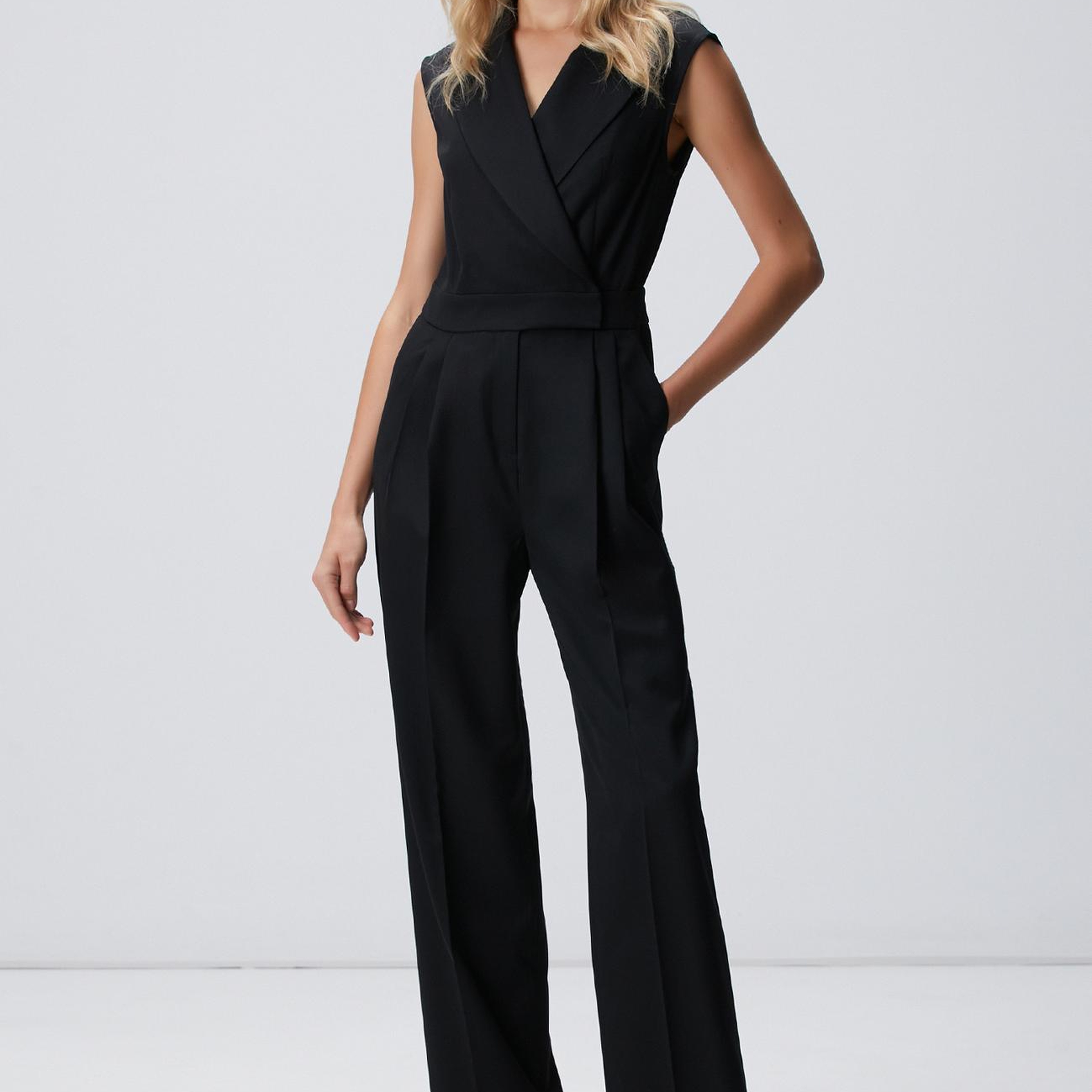 Network Kadın Siyah Yün Karışımlı Tulum