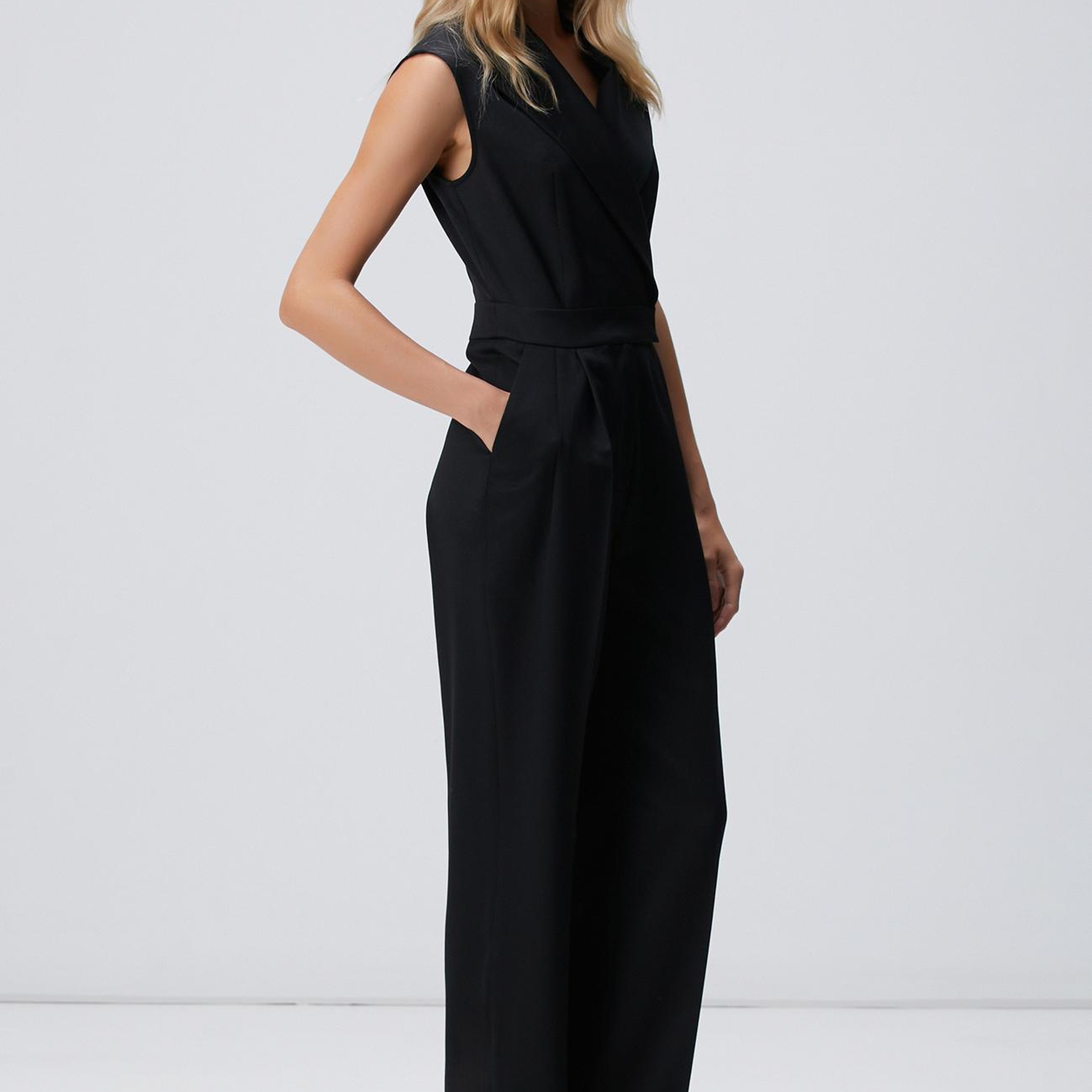 Network Kadın Siyah Yün Karışımlı Tulum