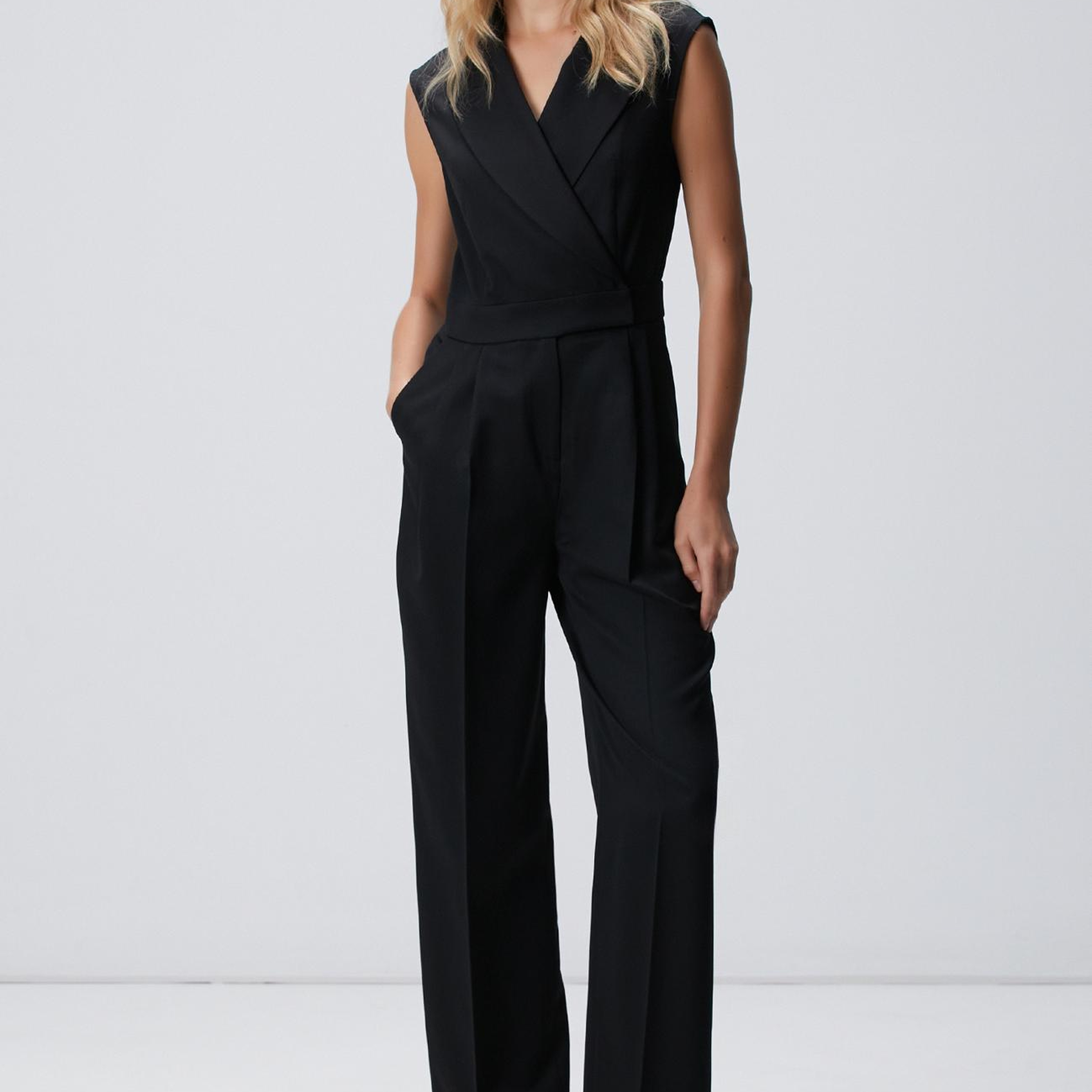 Network Kadın Siyah Yün Karışımlı Tulum